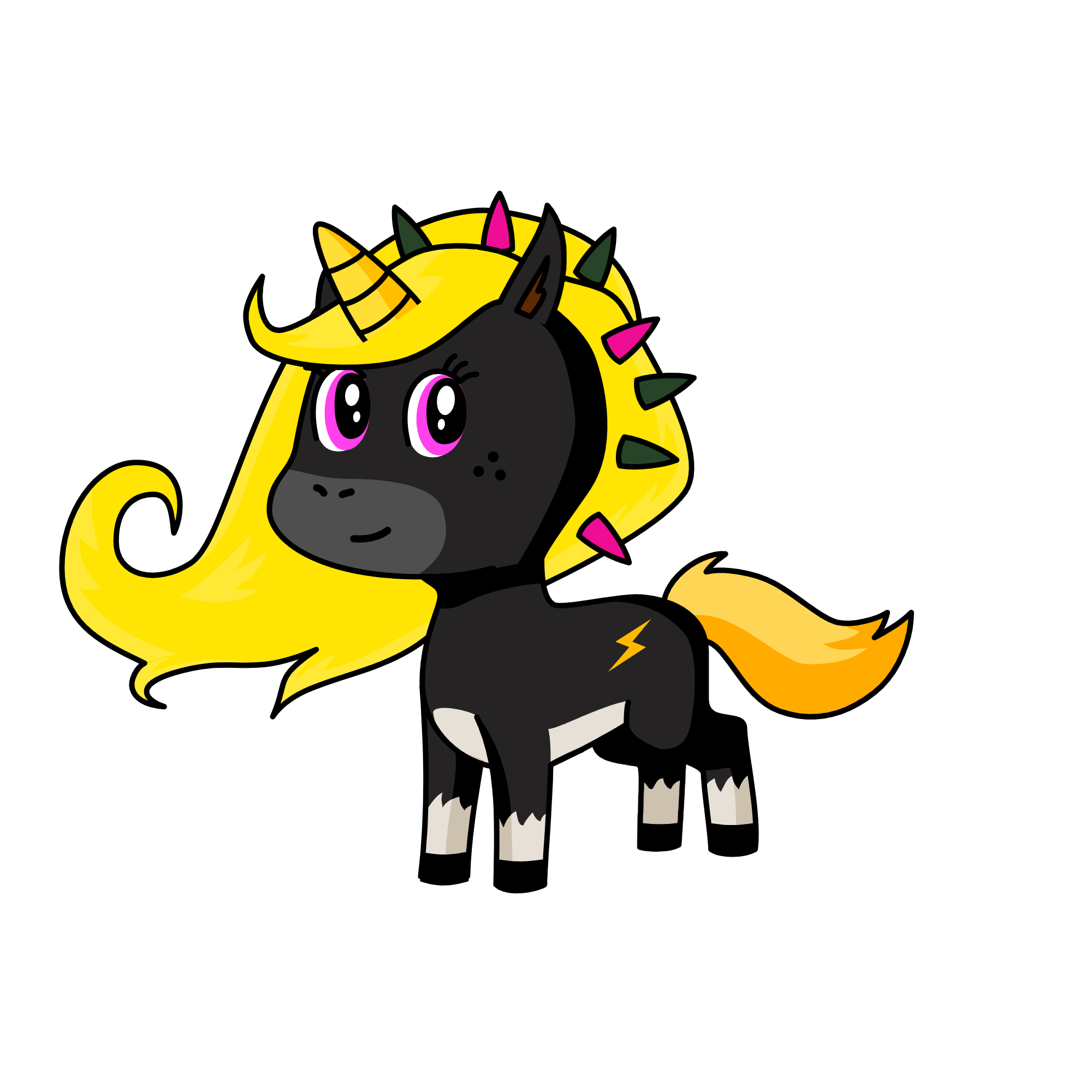 Midnight Starla, the unicorn