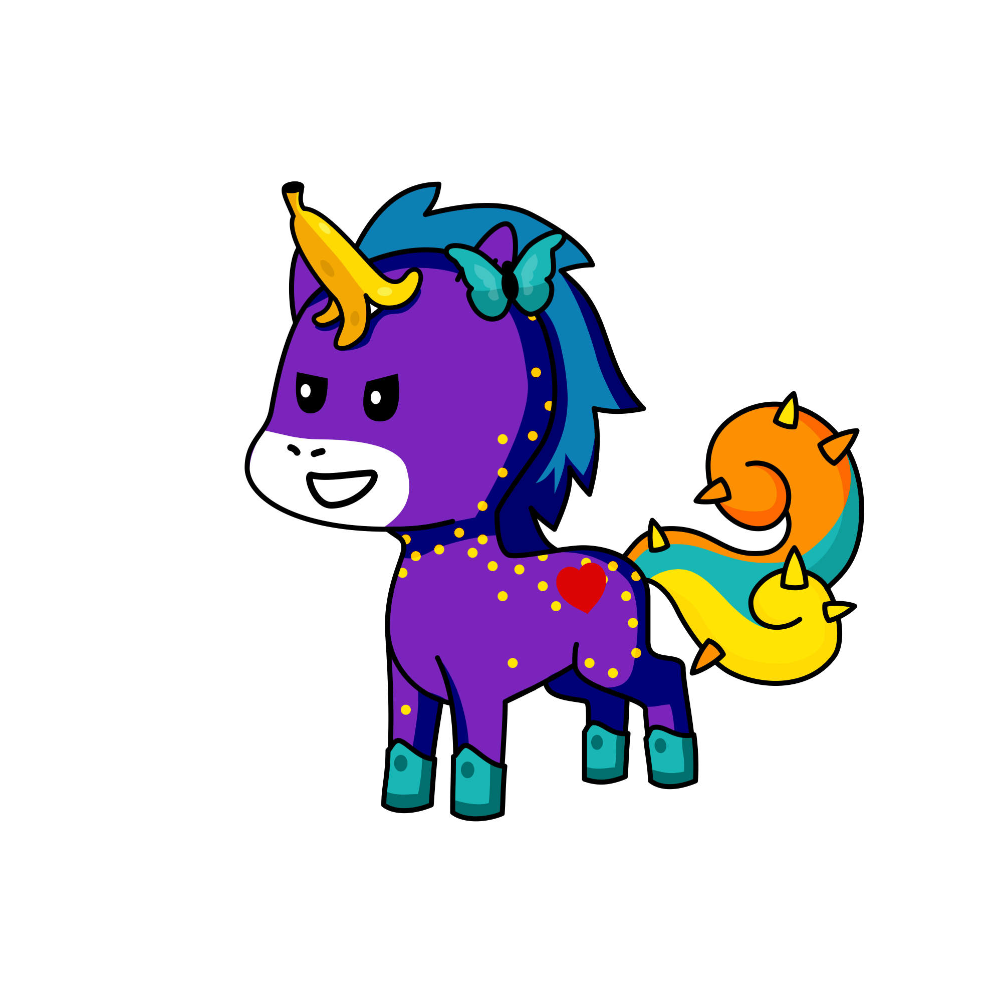 My cheek bone is hurting , the unicorn