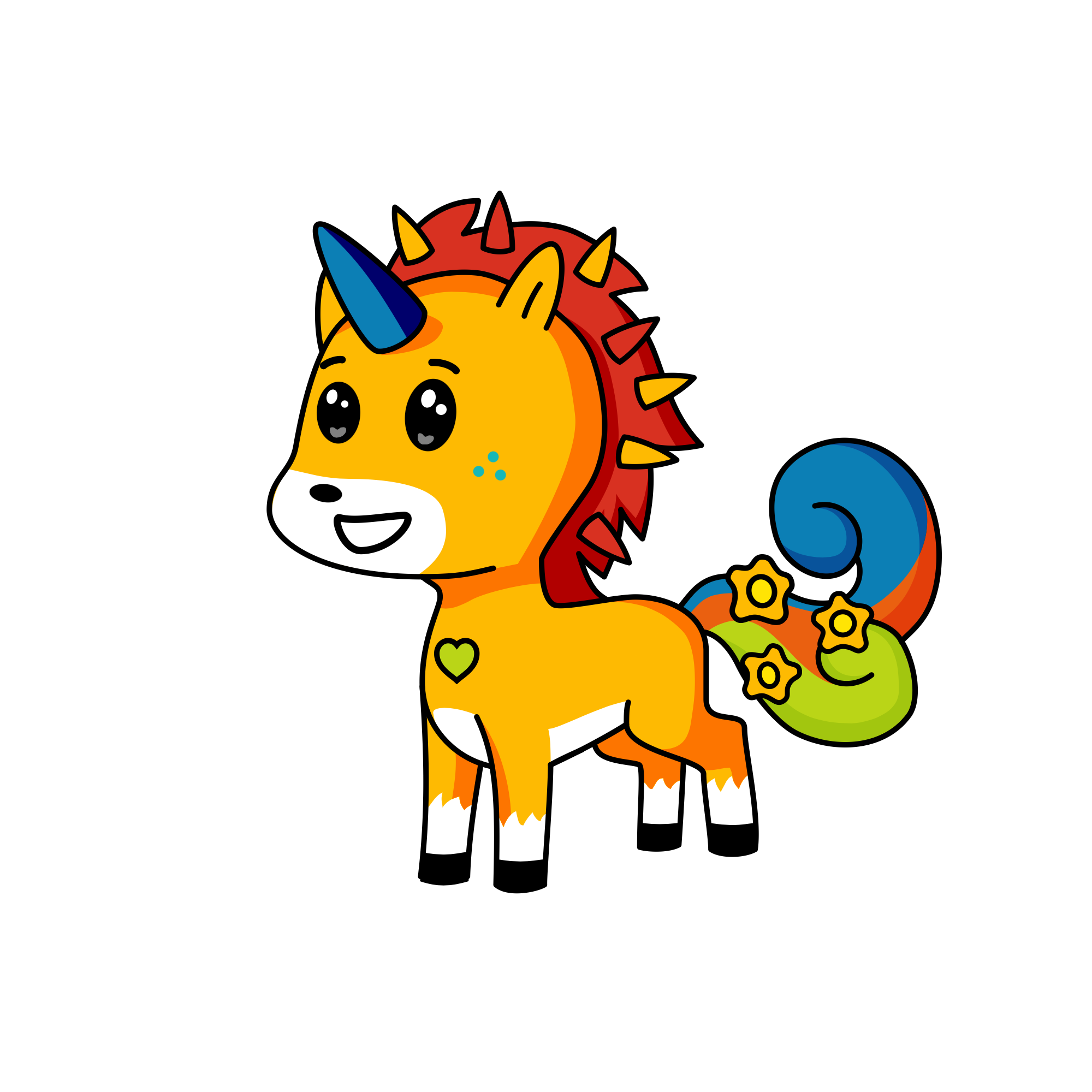 Rough rough, the unicorn
