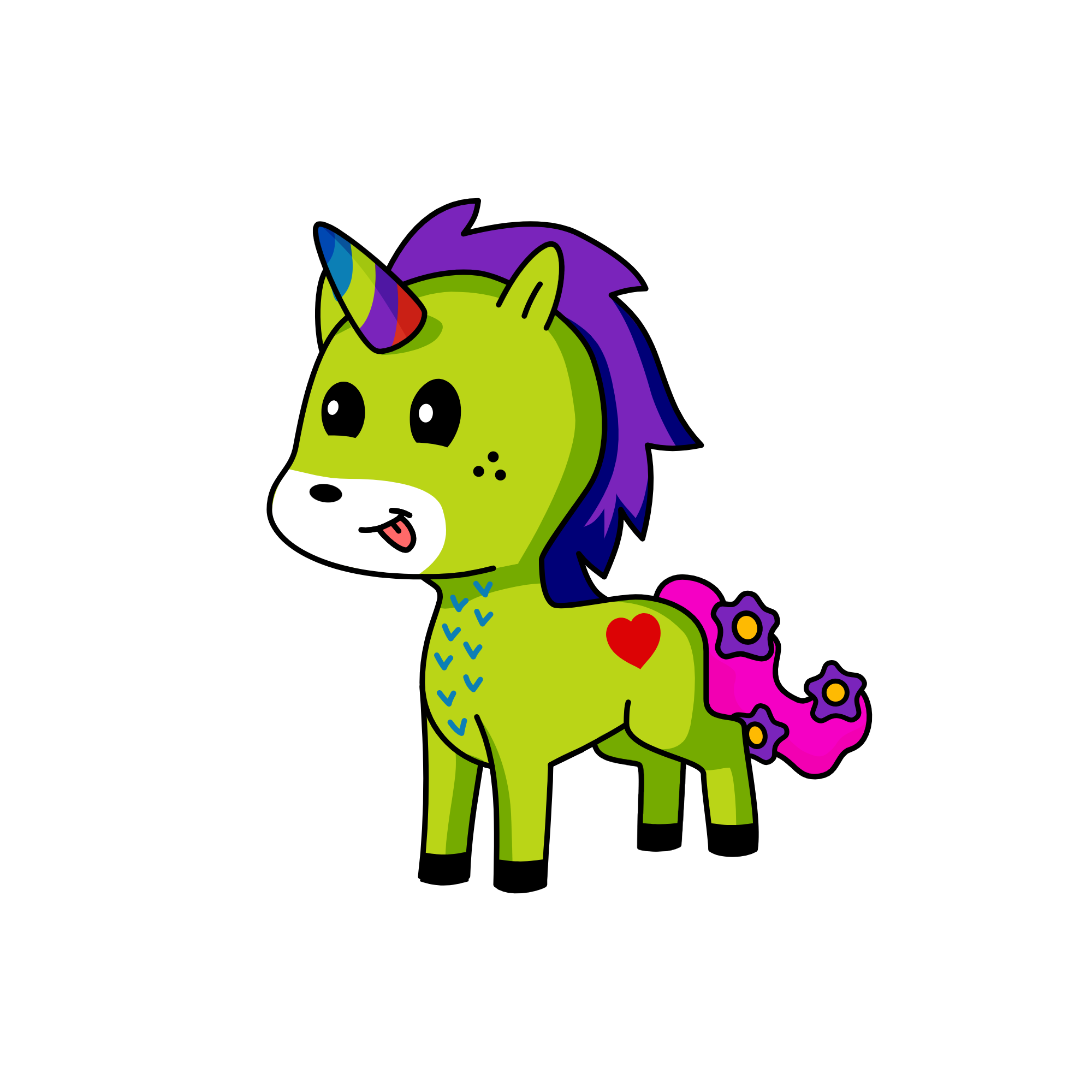 Wha? V●ᴥ●V, the unicorn