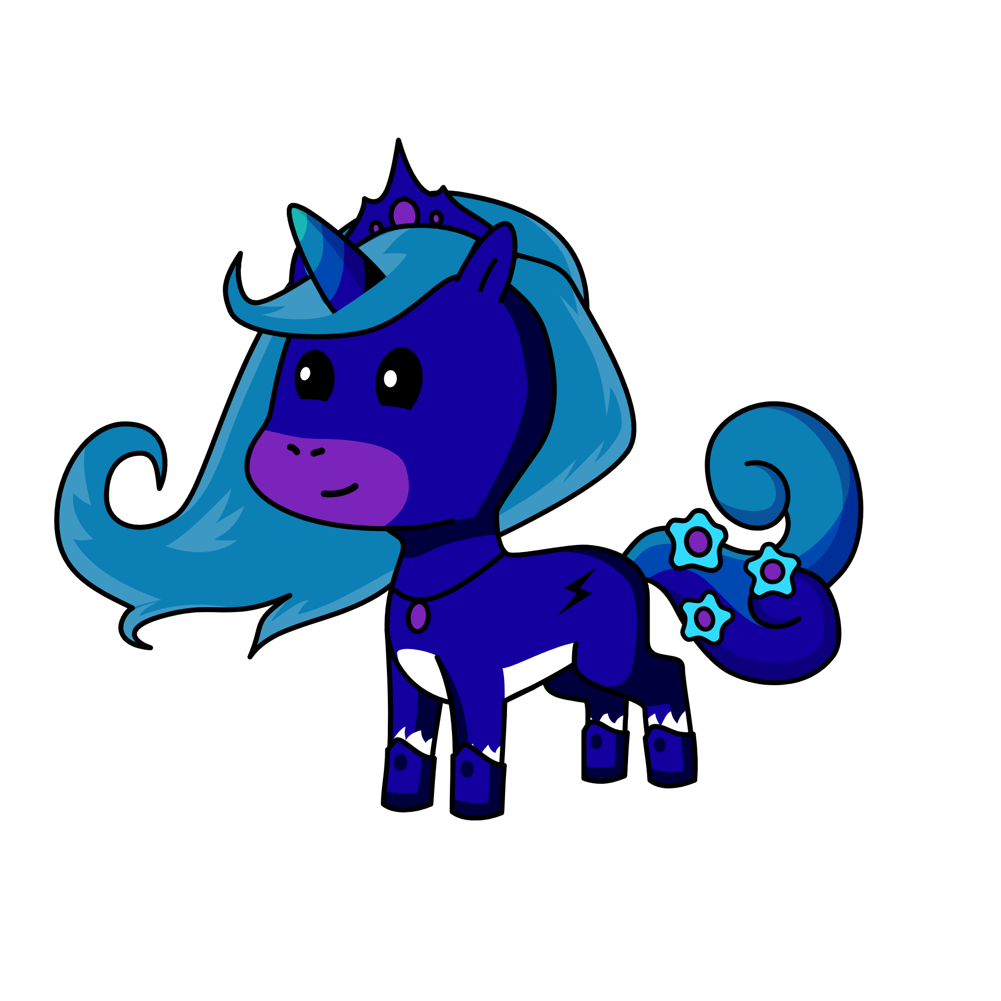Queen Midnight, the unicorn