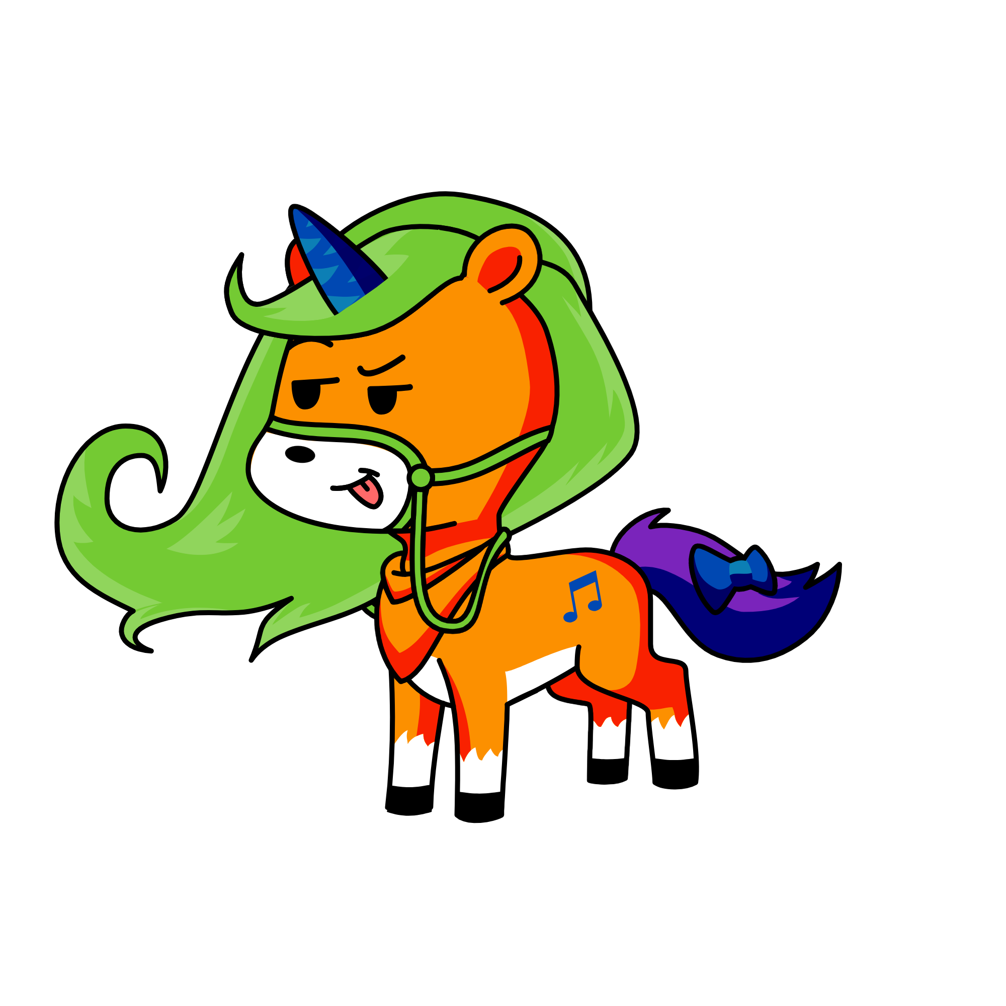 Wolf Queen, the unicorn