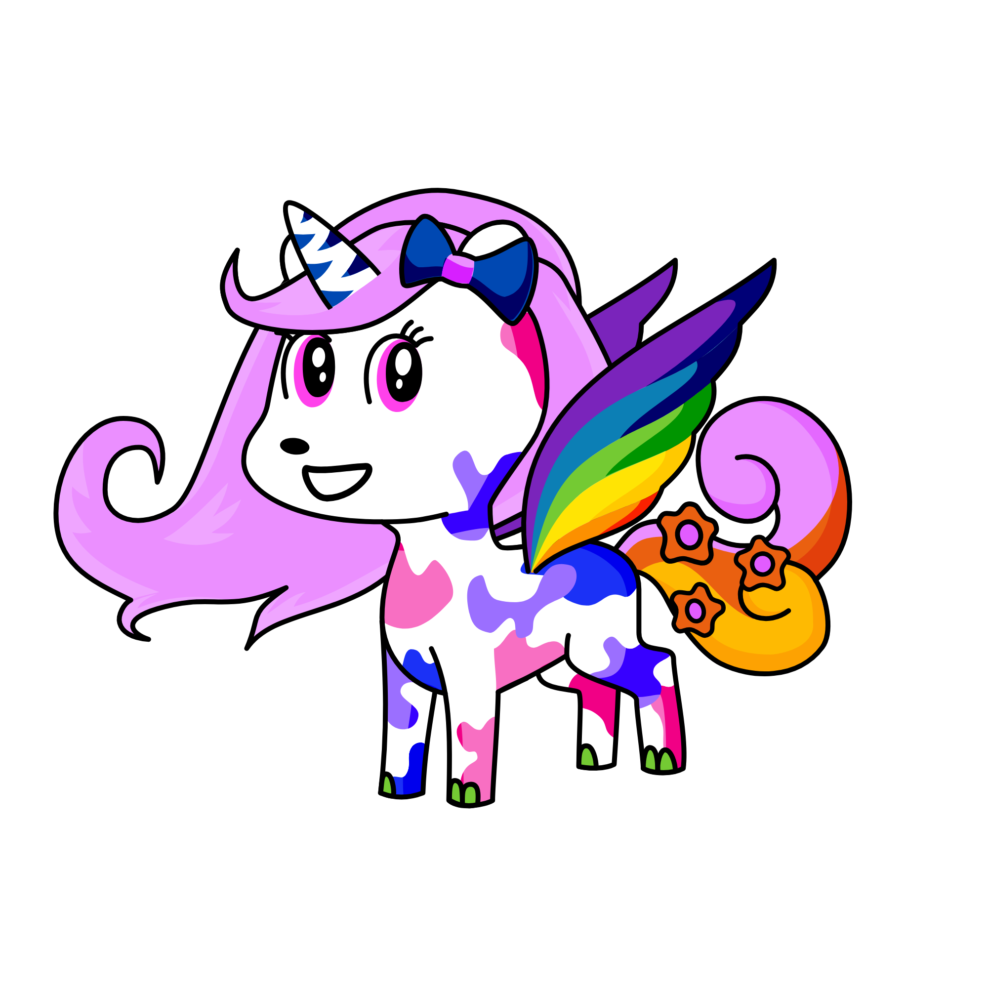 Rainbow, the unicorn