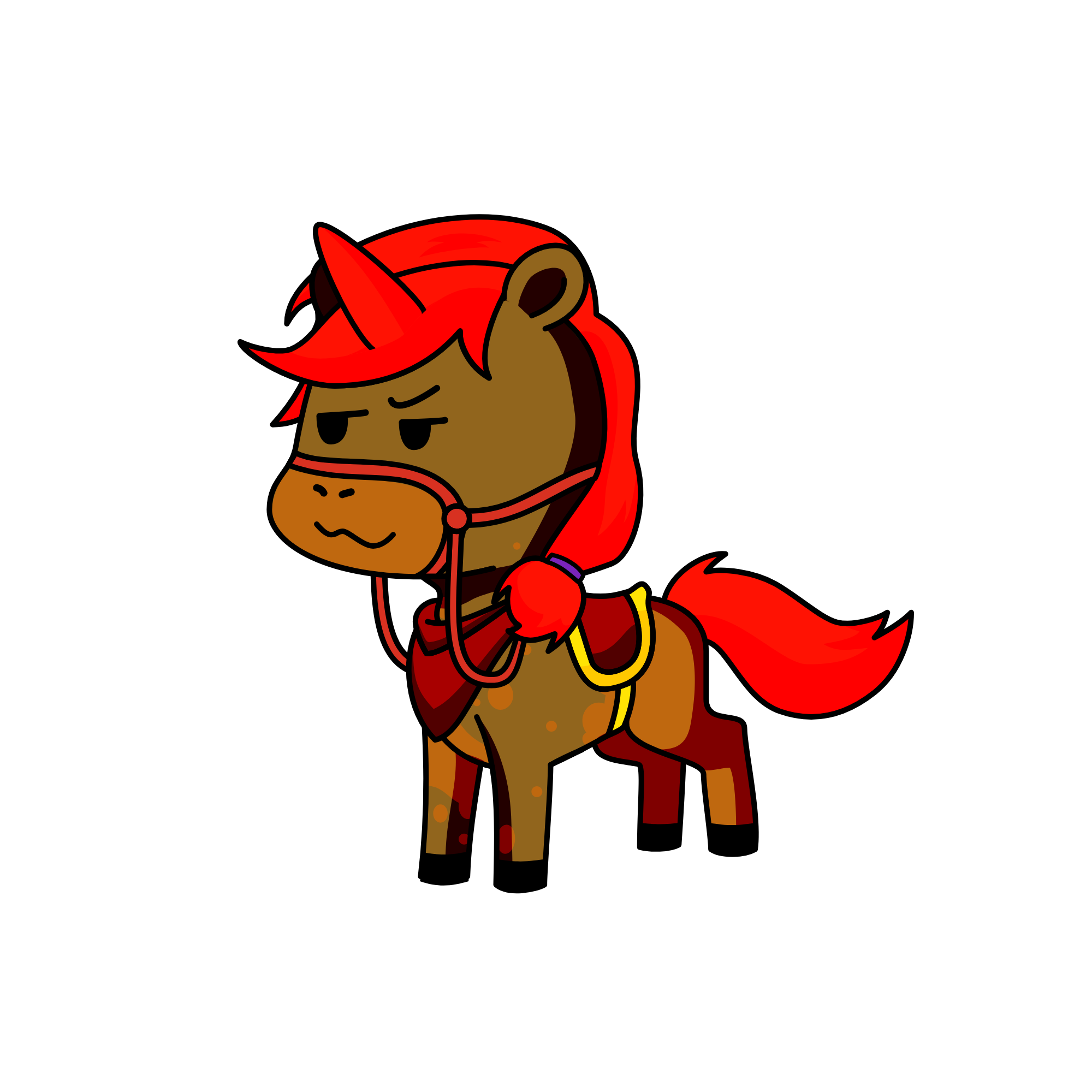horse, the unicorn