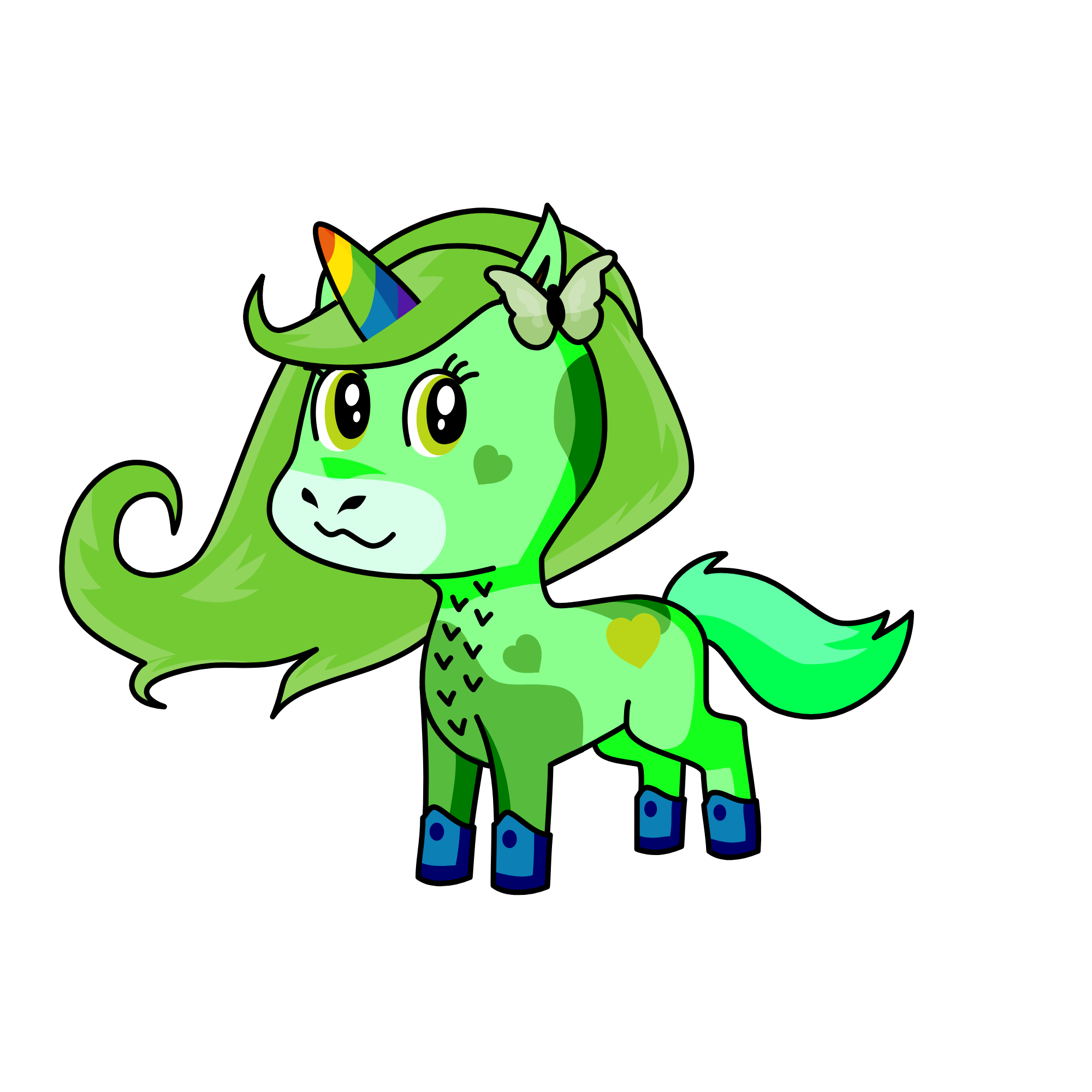 Leafy, the unicorn