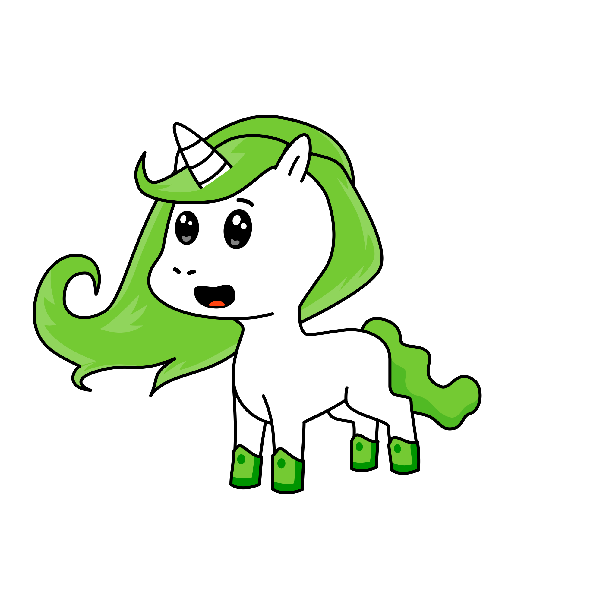 Kelly-Vonvon, the unicorn