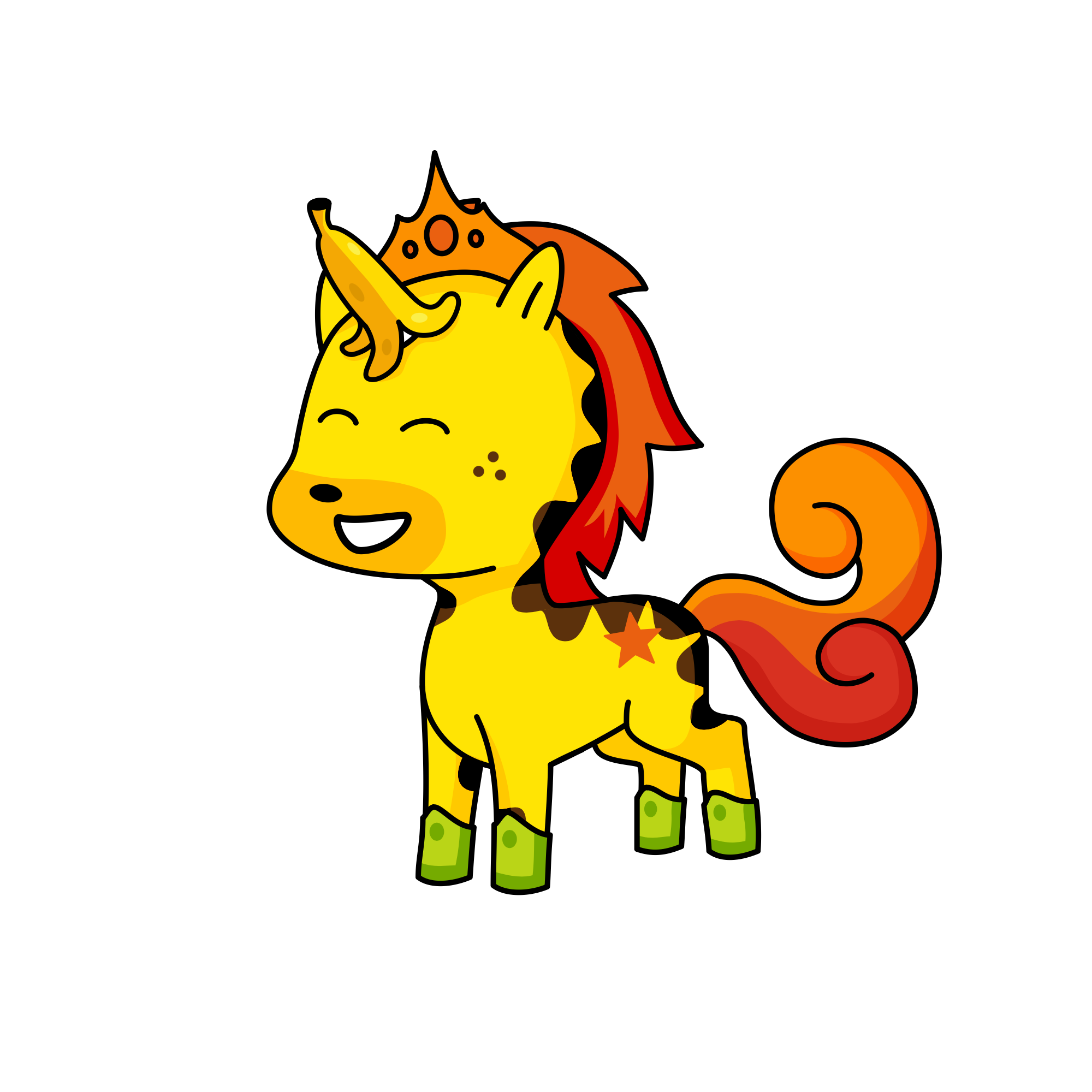 Queen Banana, the unicorn