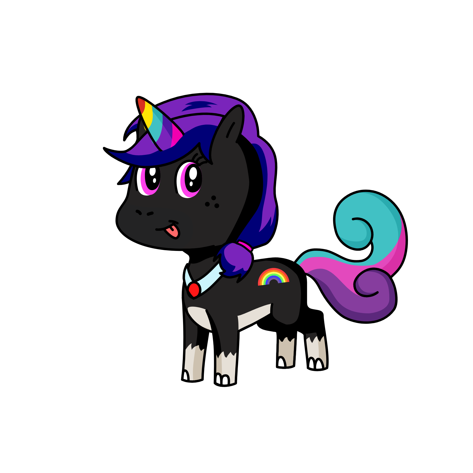 Black Rainbow, the unicorn