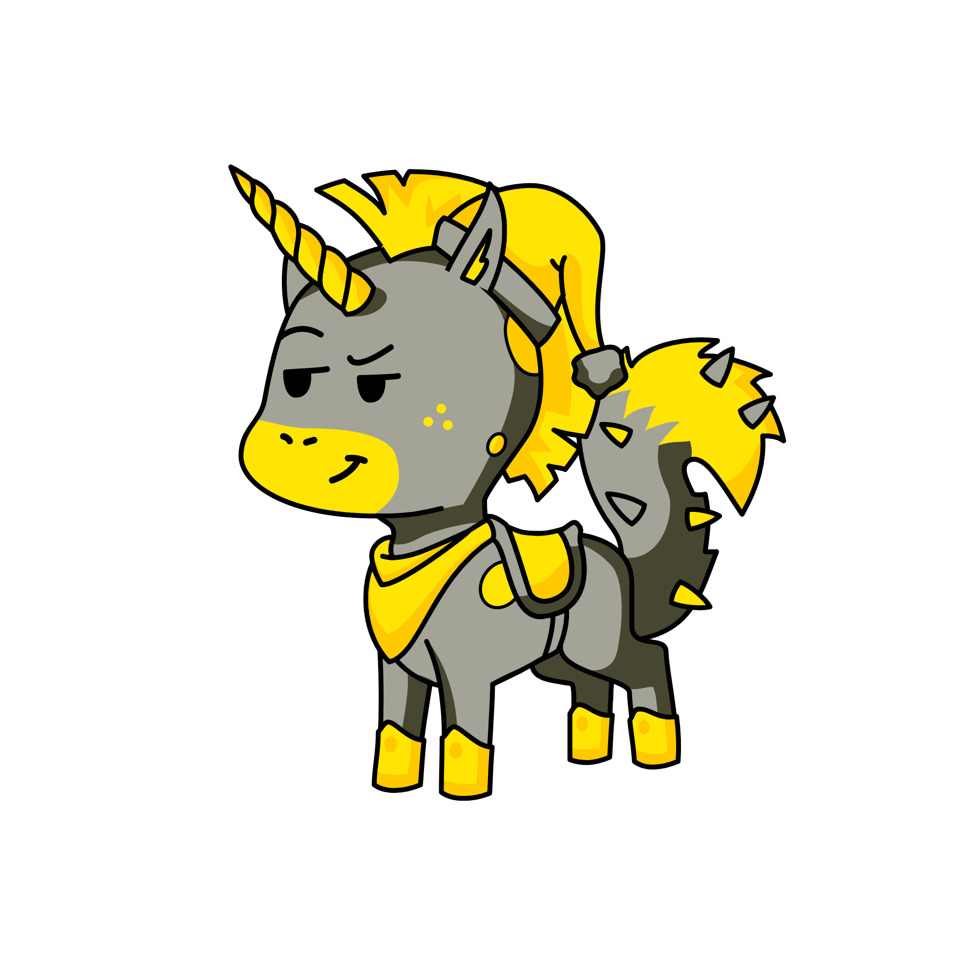 gimmighoul, the unicorn