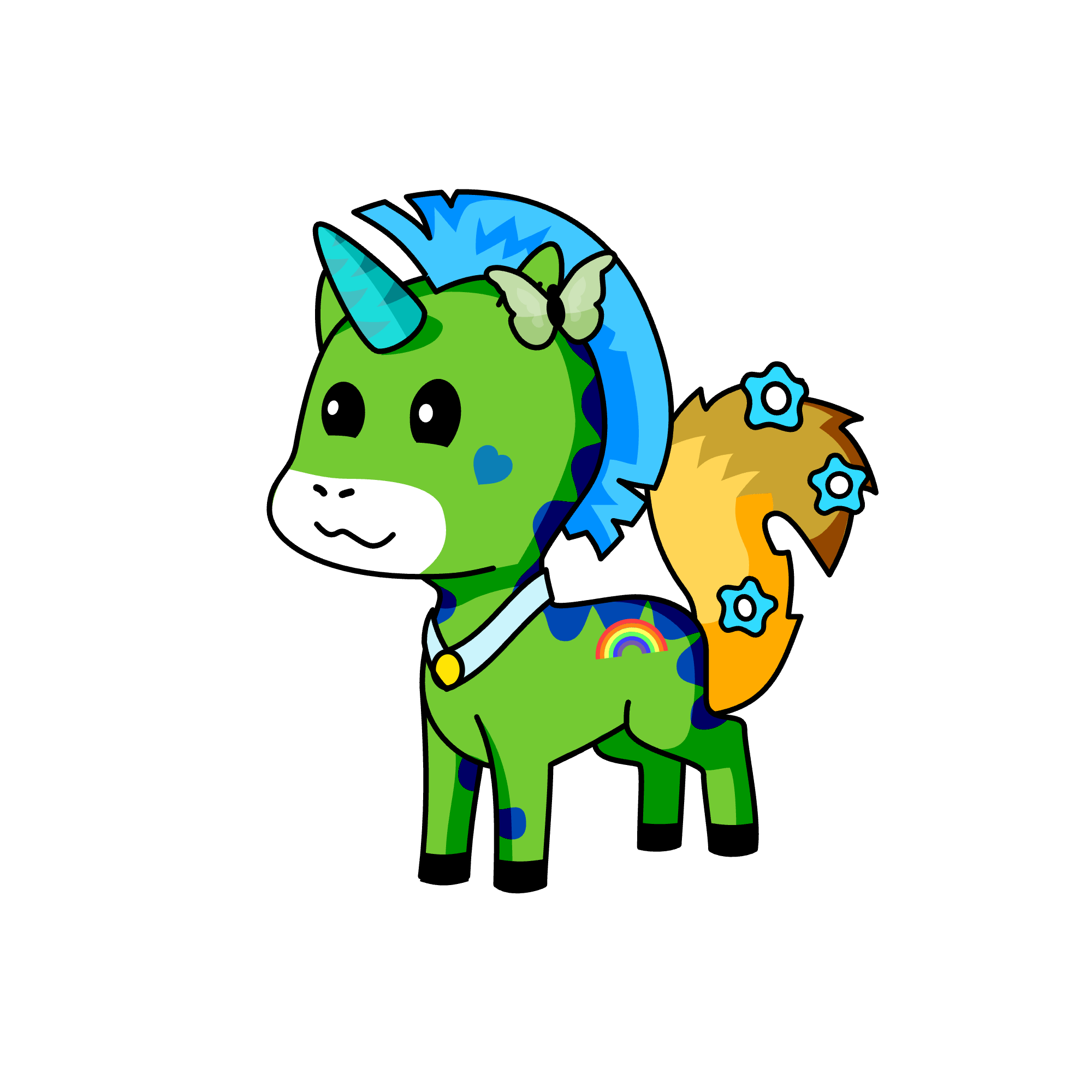Uniblue, the unicorn