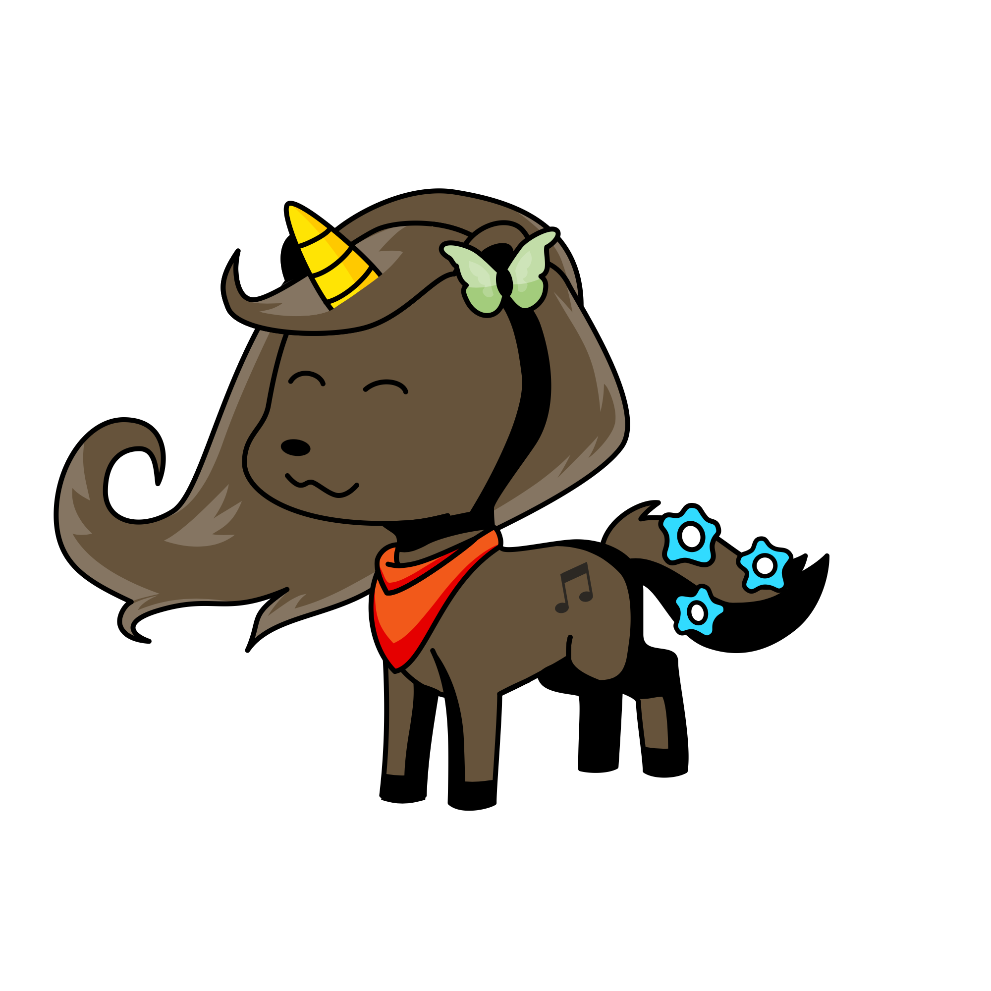 peice of chocolate, the unicorn