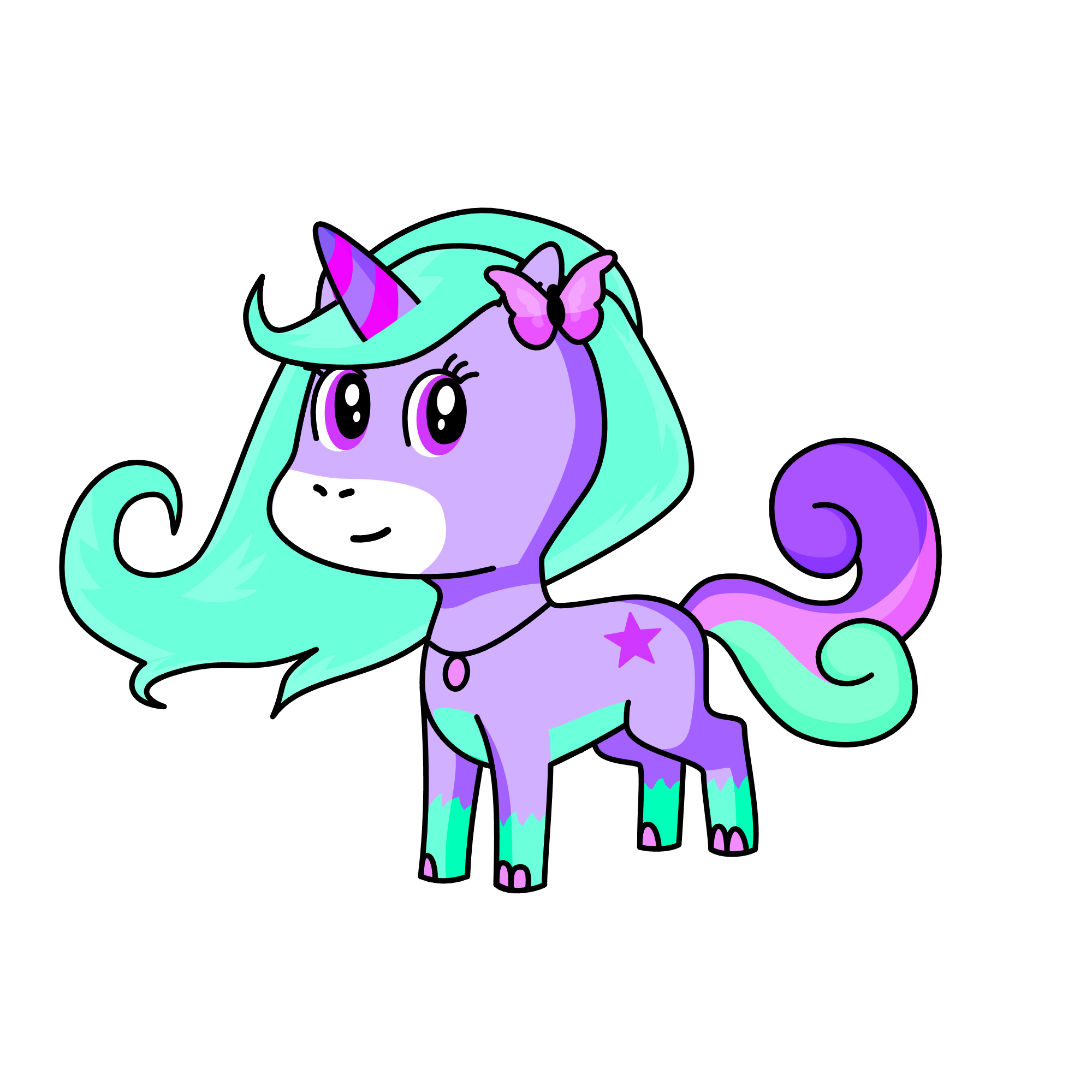 Pastel Sparkle, the unicorn