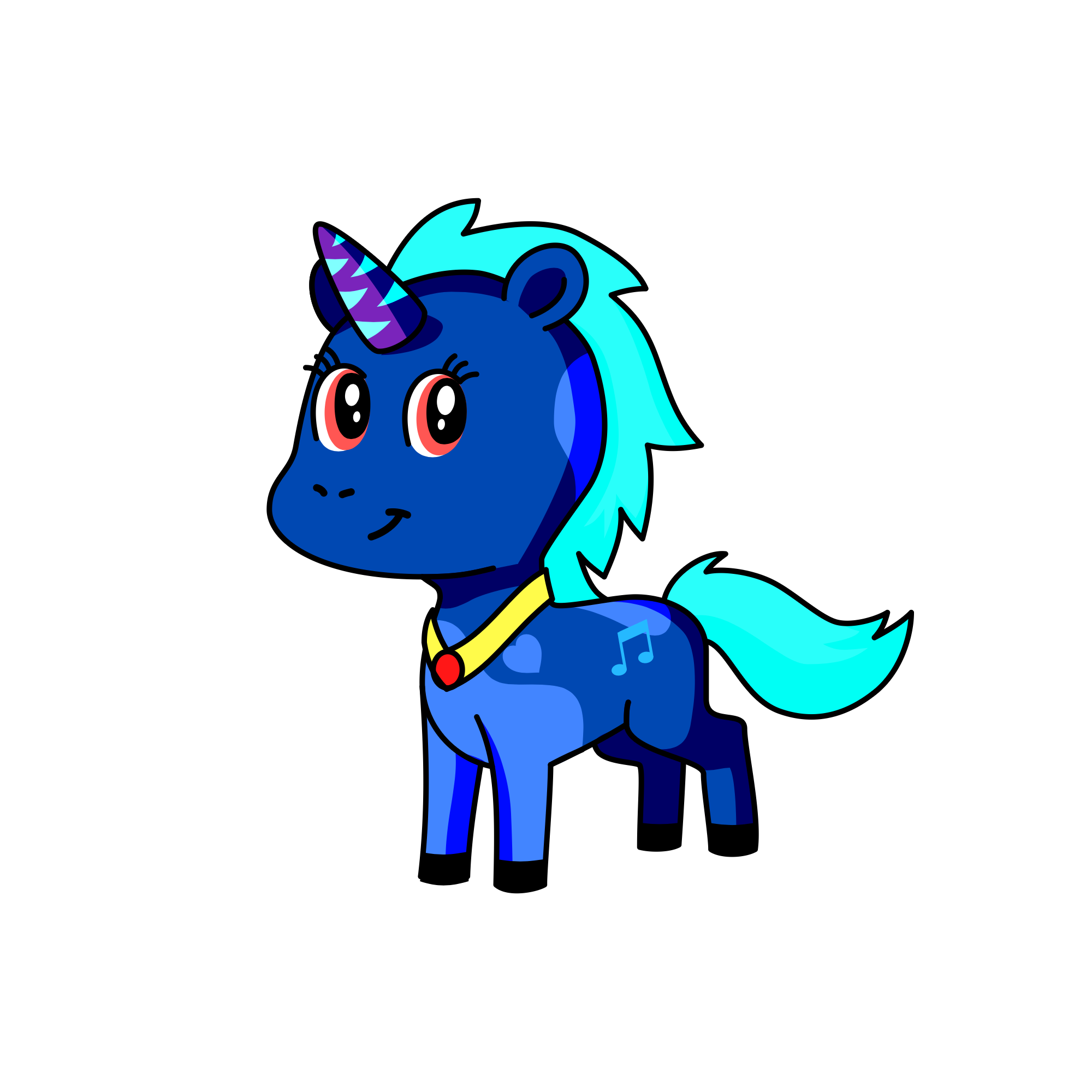 Cheeky , the unicorn