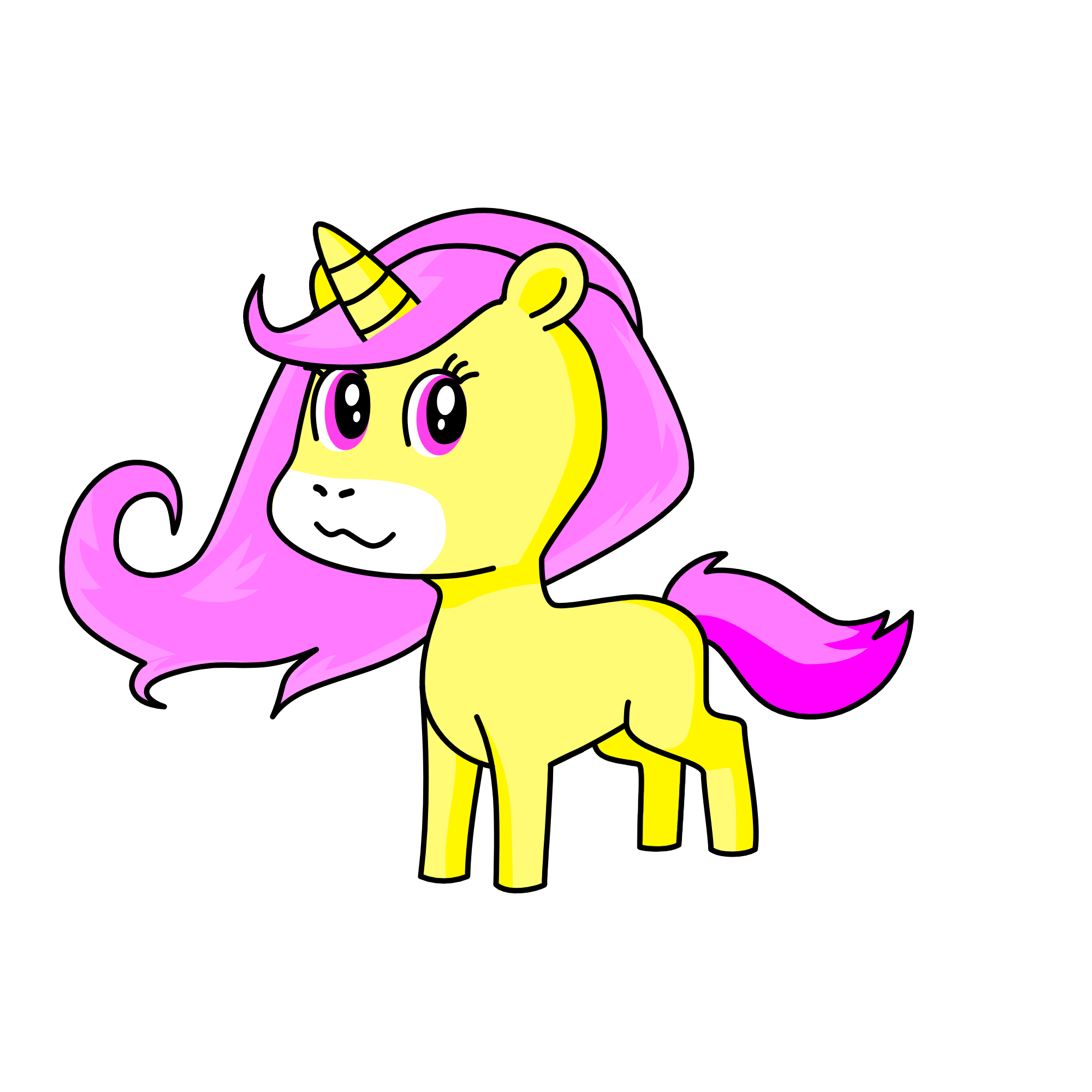 Fluttershy, the unicorn