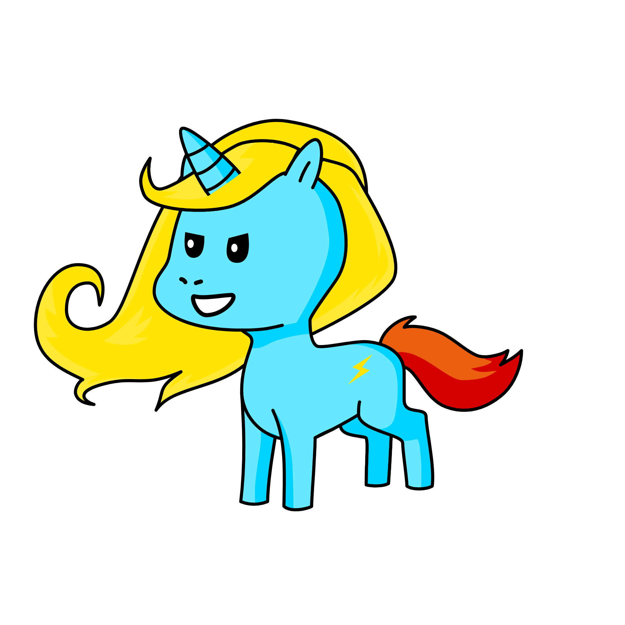 Rainbowdash, the unicorn