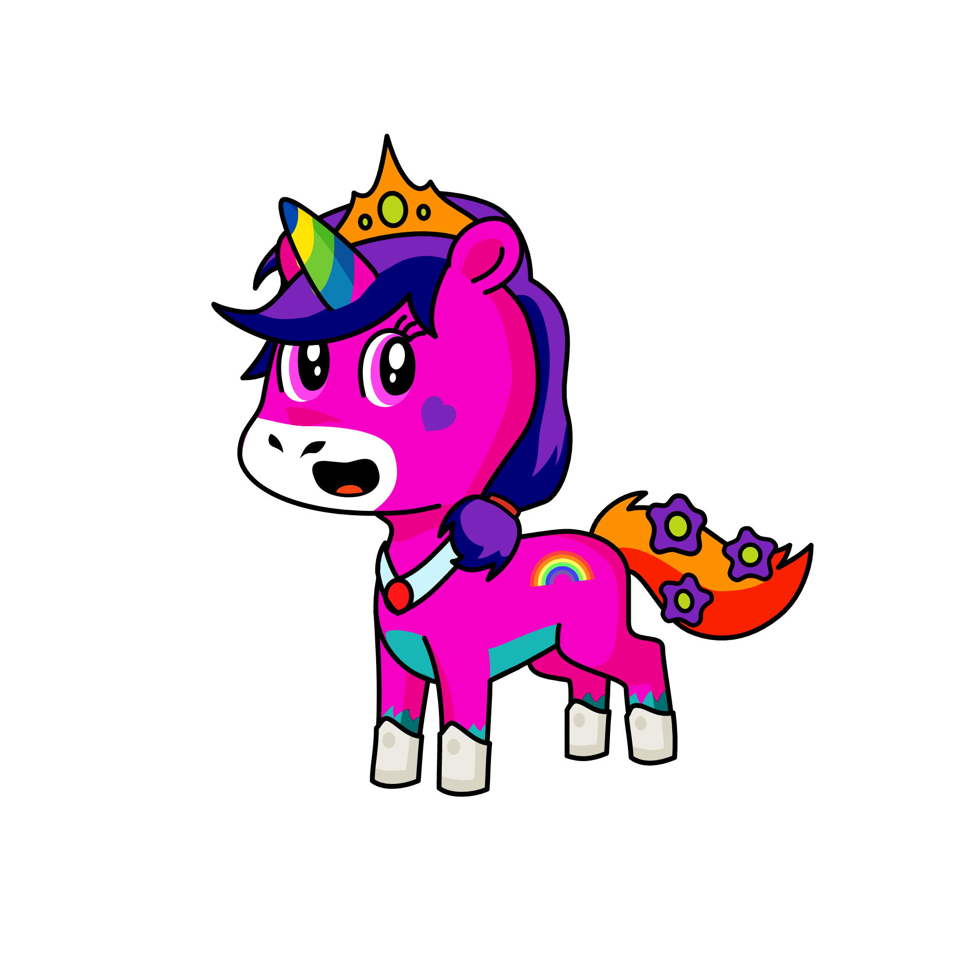 Sparkles , the unicorn