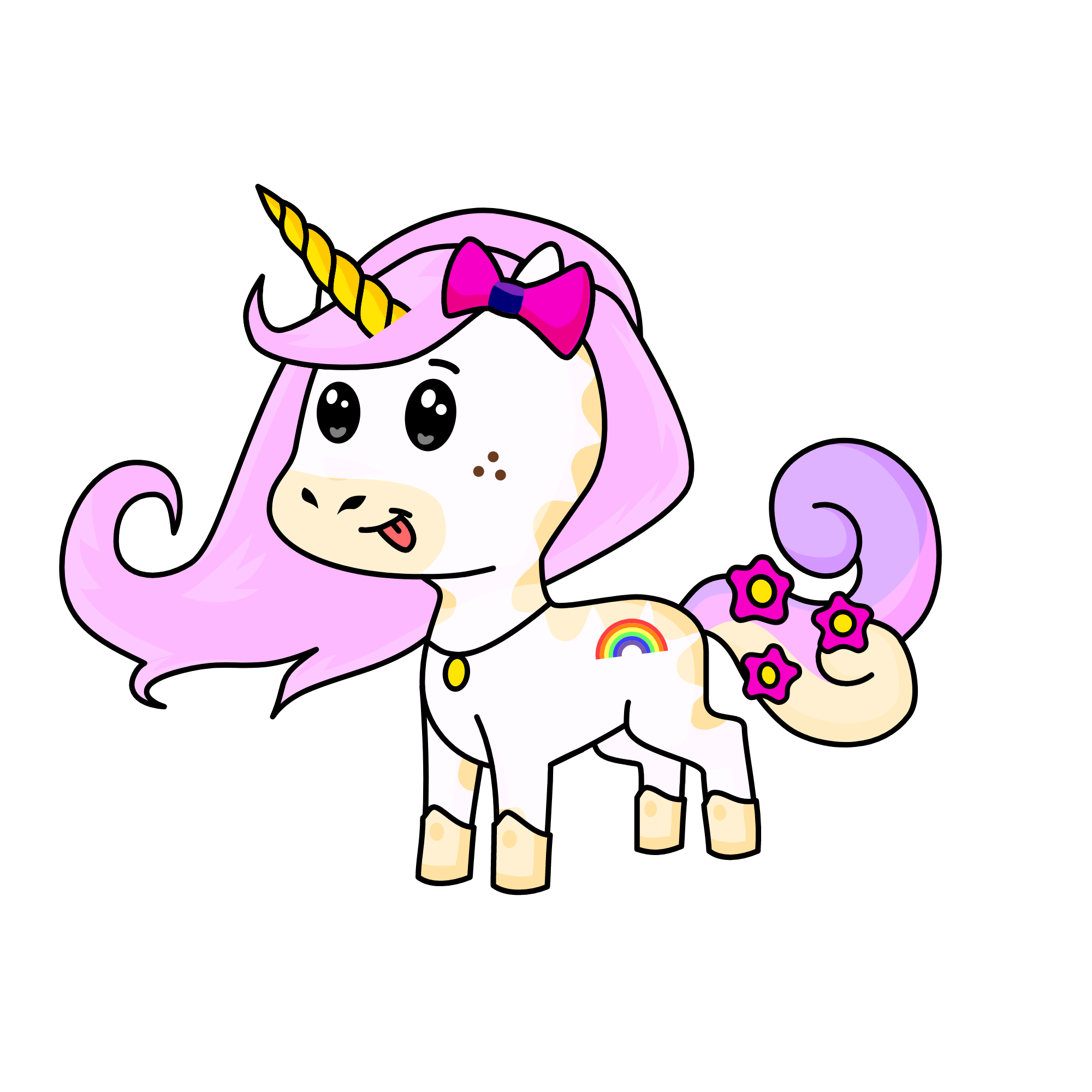 Rainbow, the unicorn
