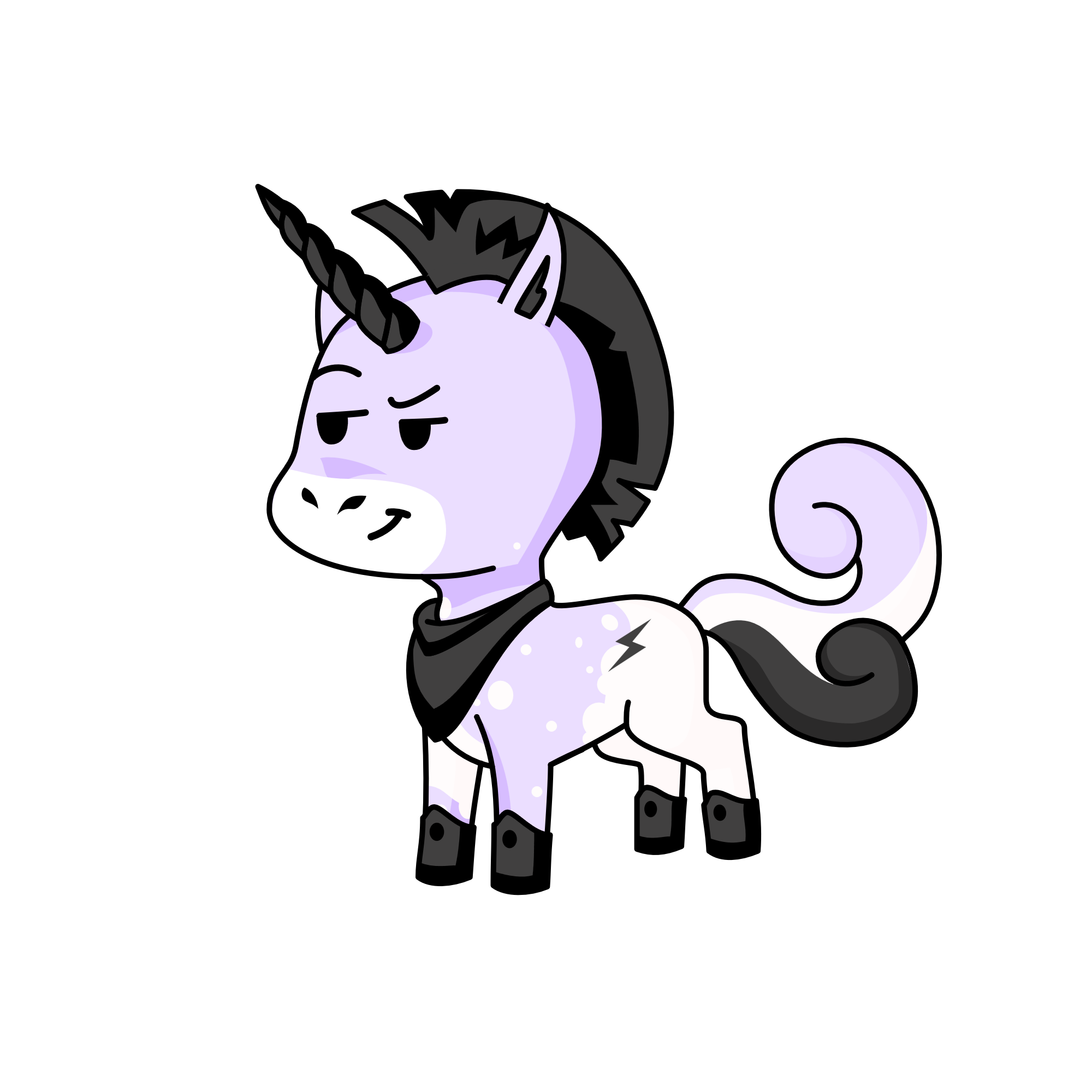 lavender lightning, the unicorn