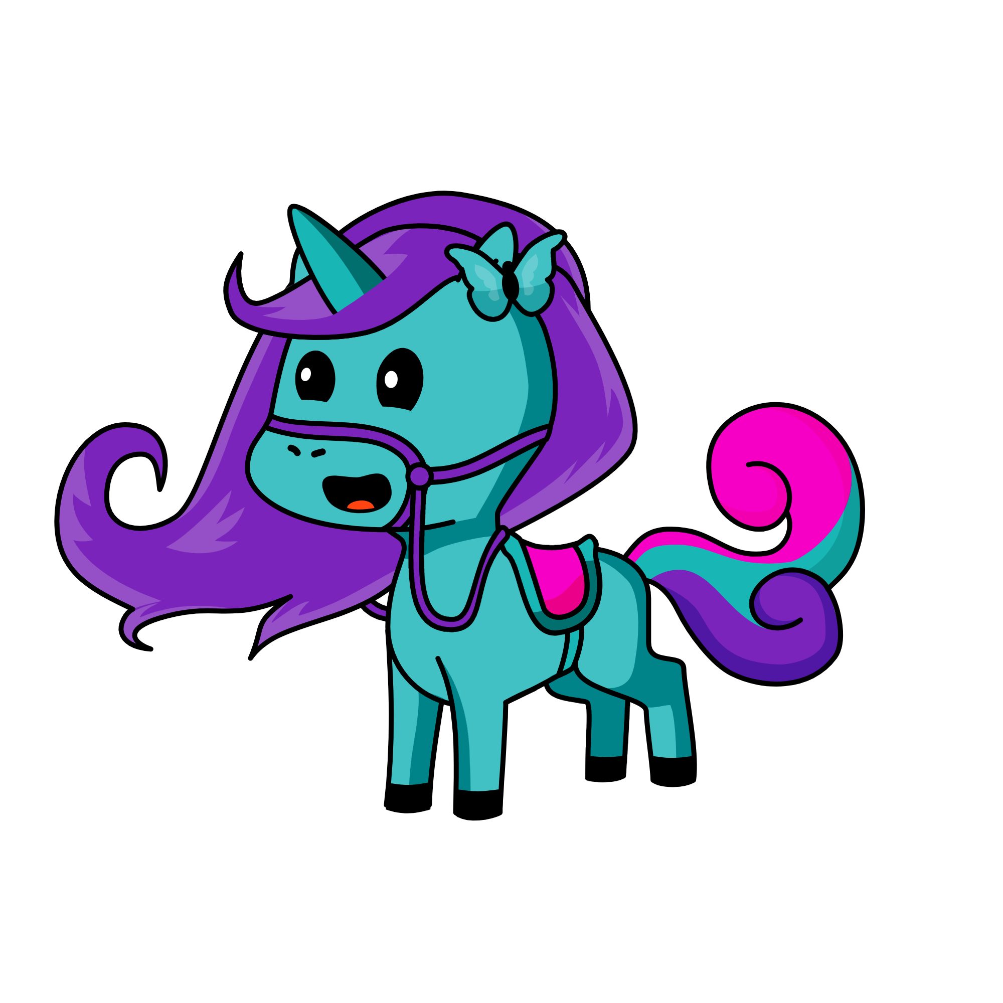 butterfly cream, the unicorn