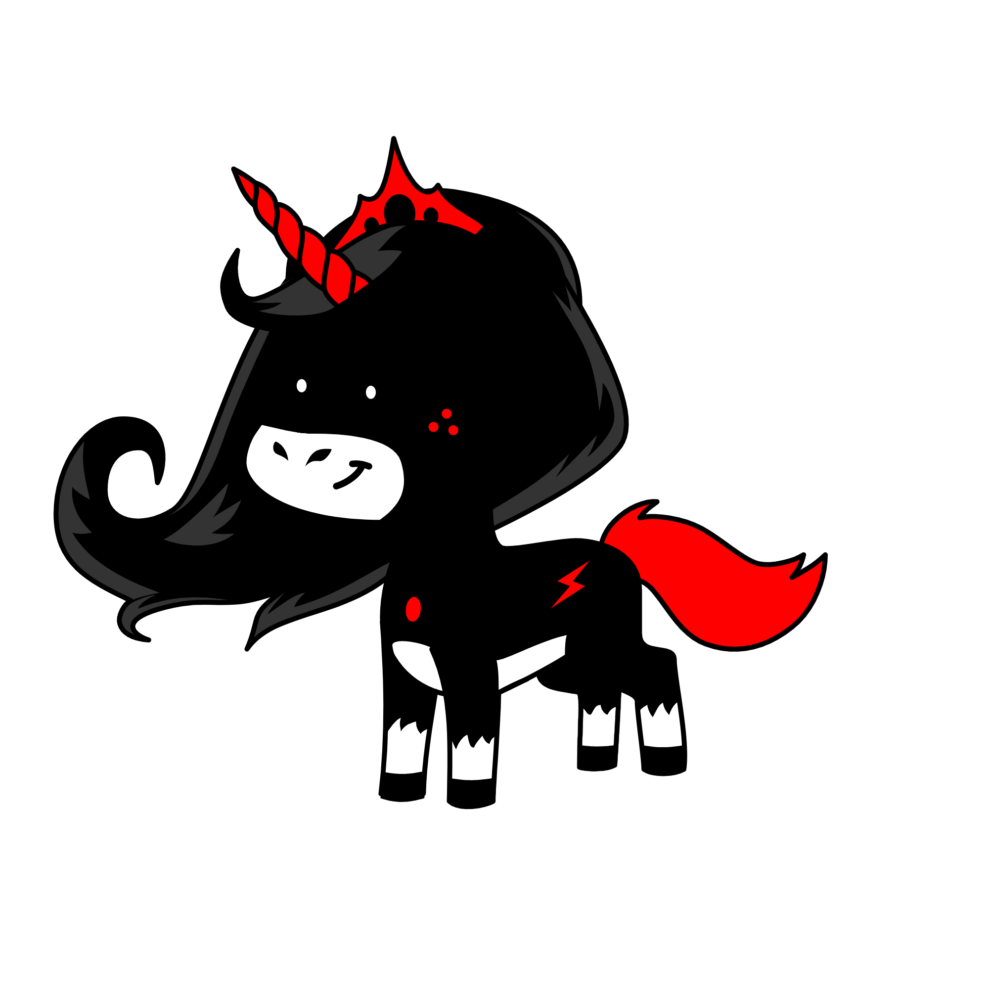 Dark Shadow, the unicorn