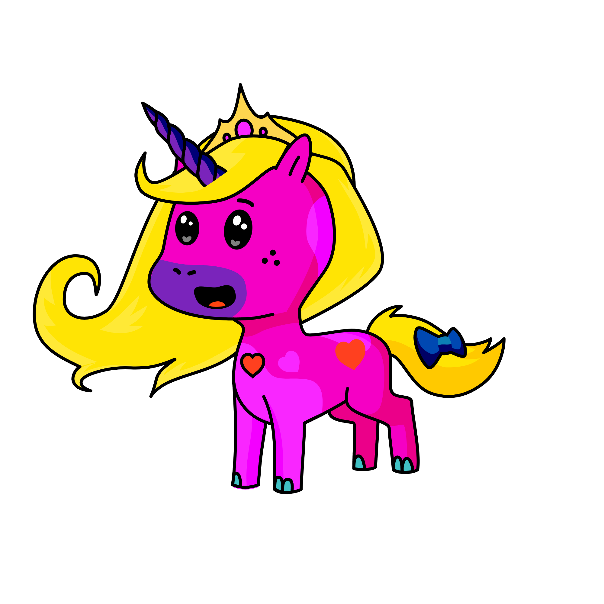 Princesse rose, the unicorn