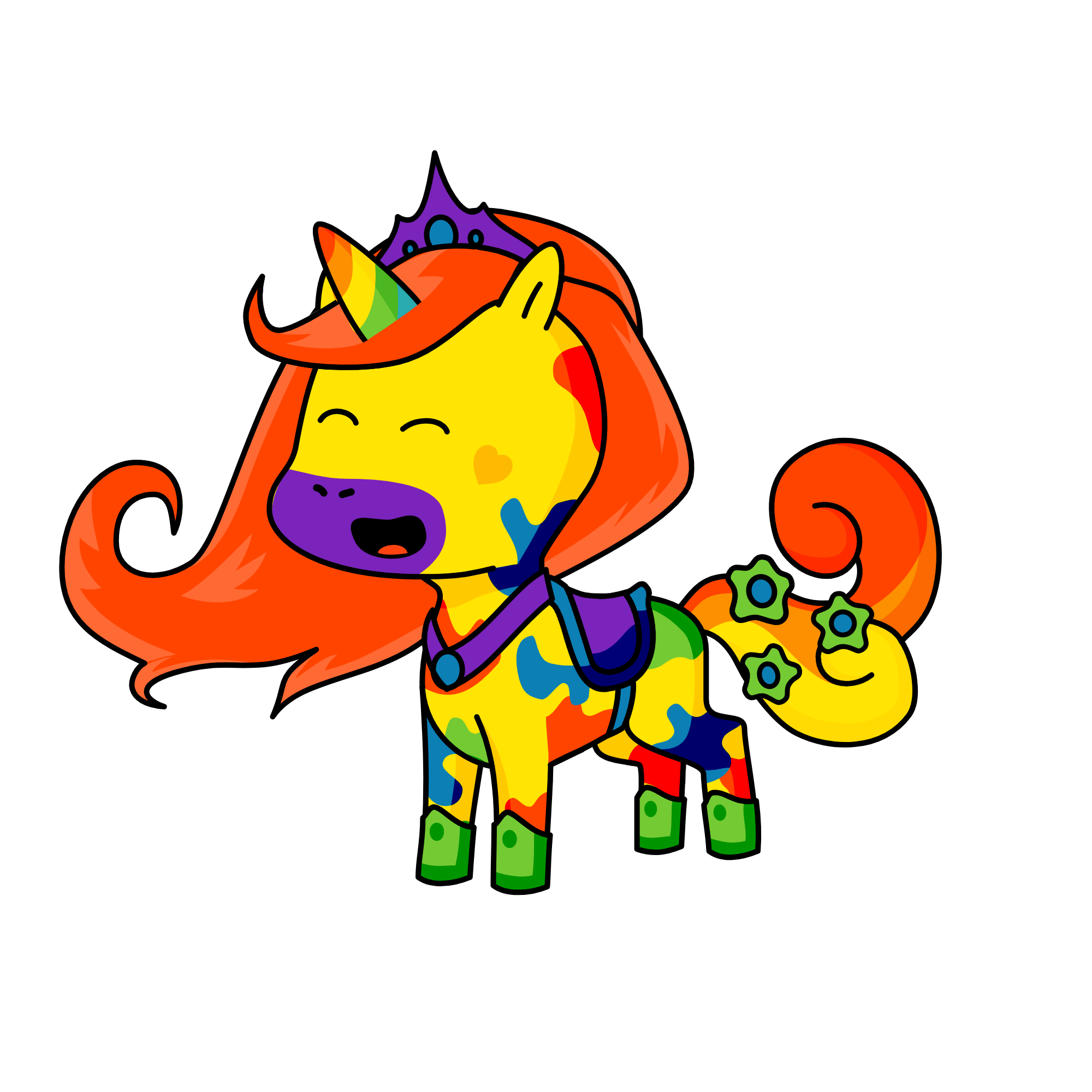 rainbow, the unicorn