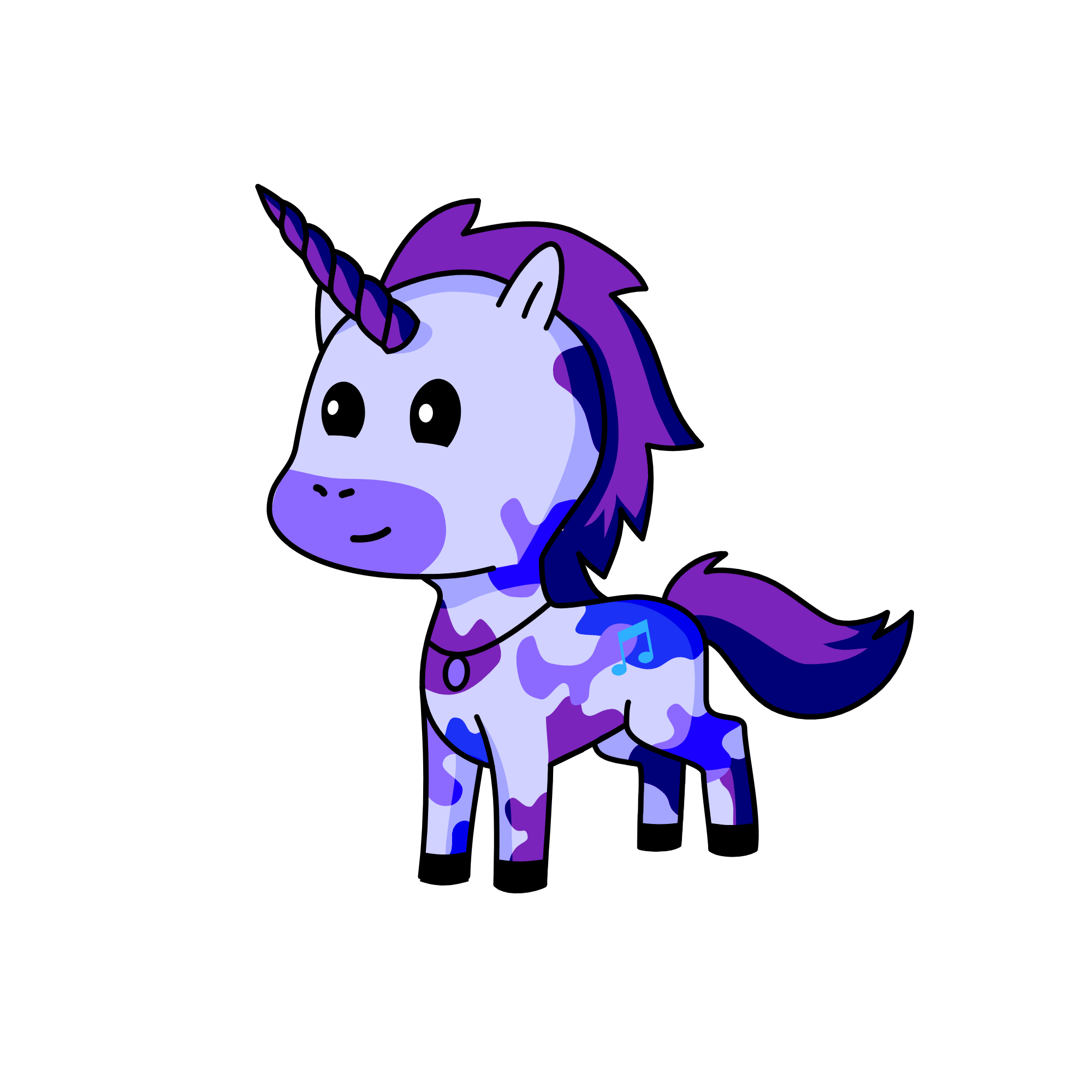 Lavender, the unicorn