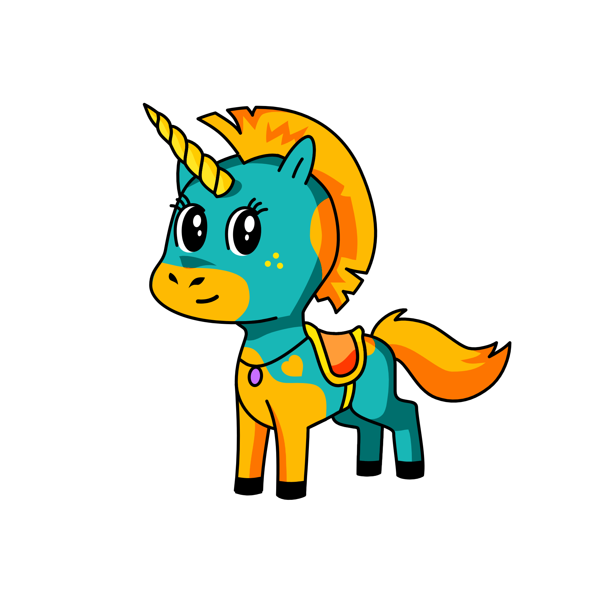 Spotty, the unicorn