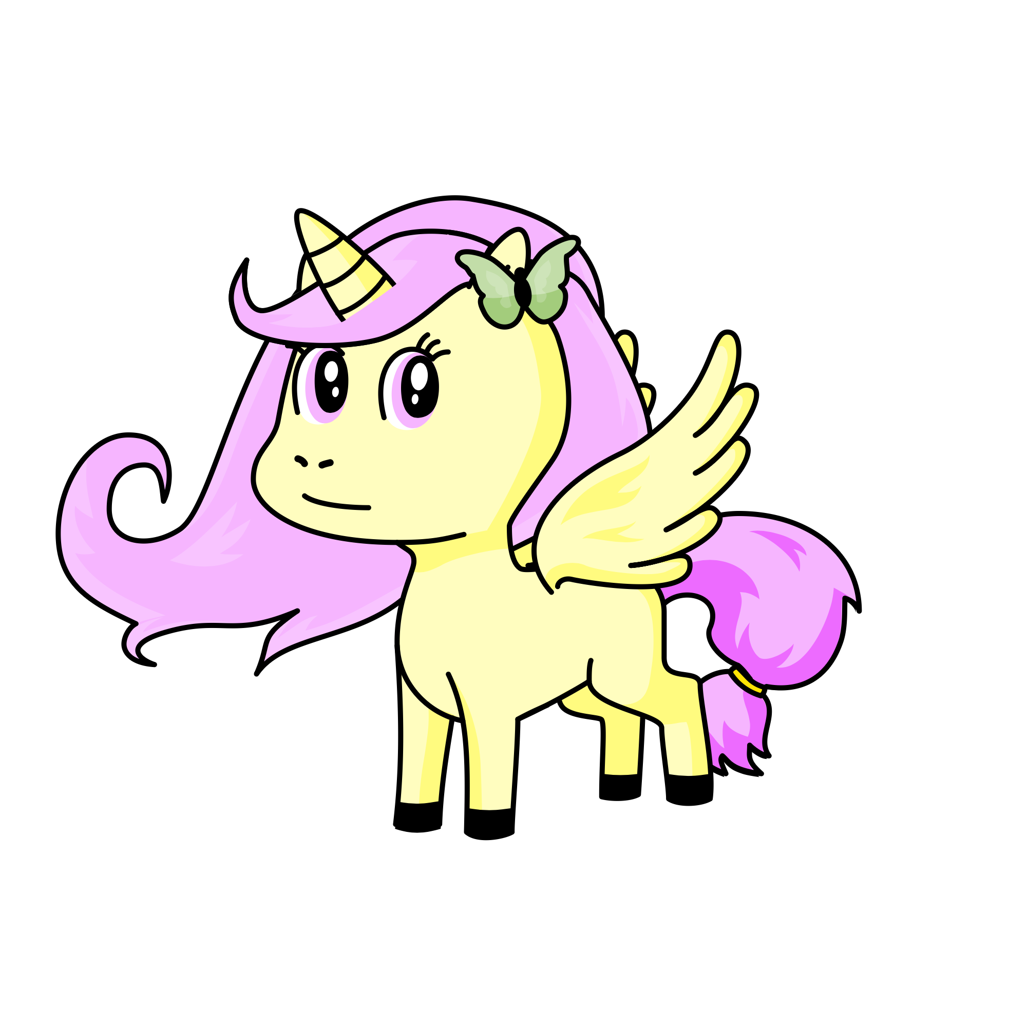 Flaterschei, the unicorn