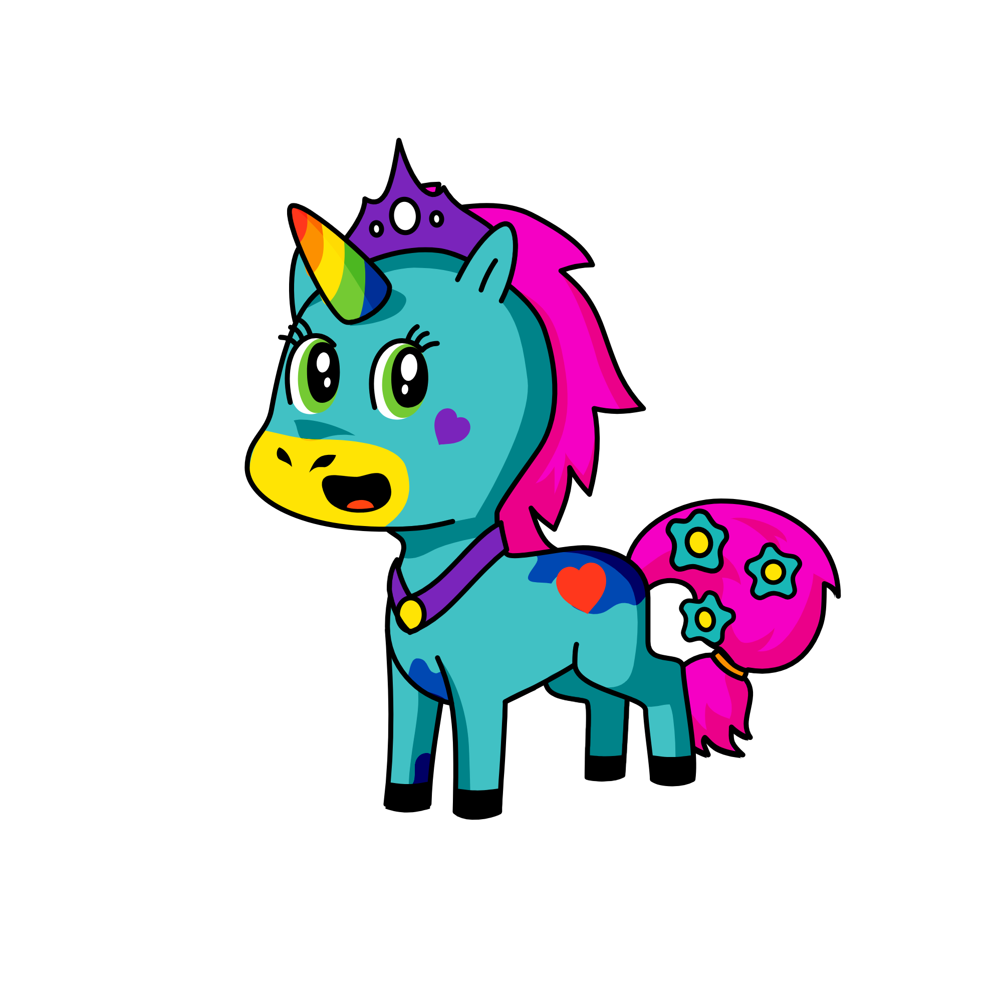 queen star, the unicorn