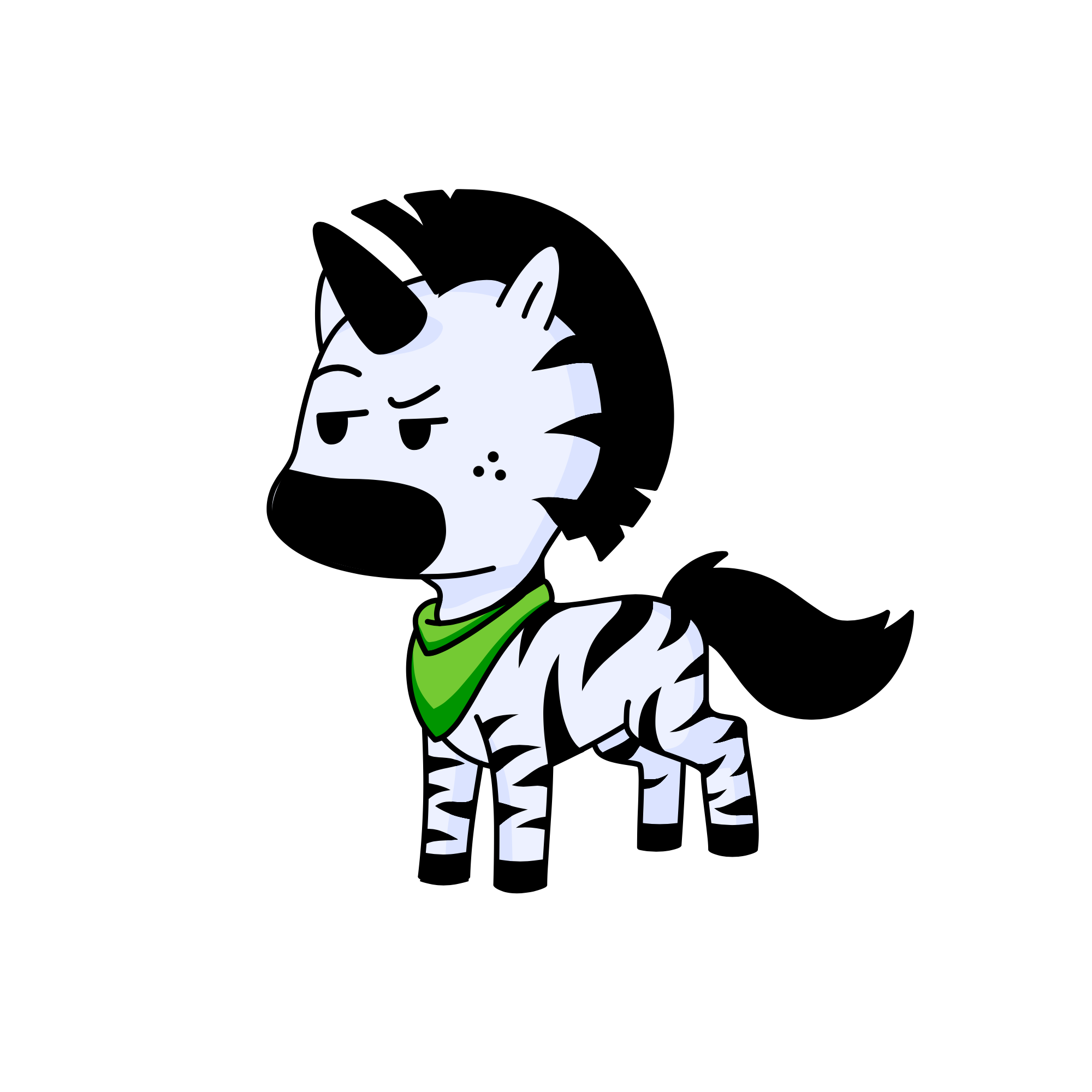 zebra not horse not unicorn, the unicorn