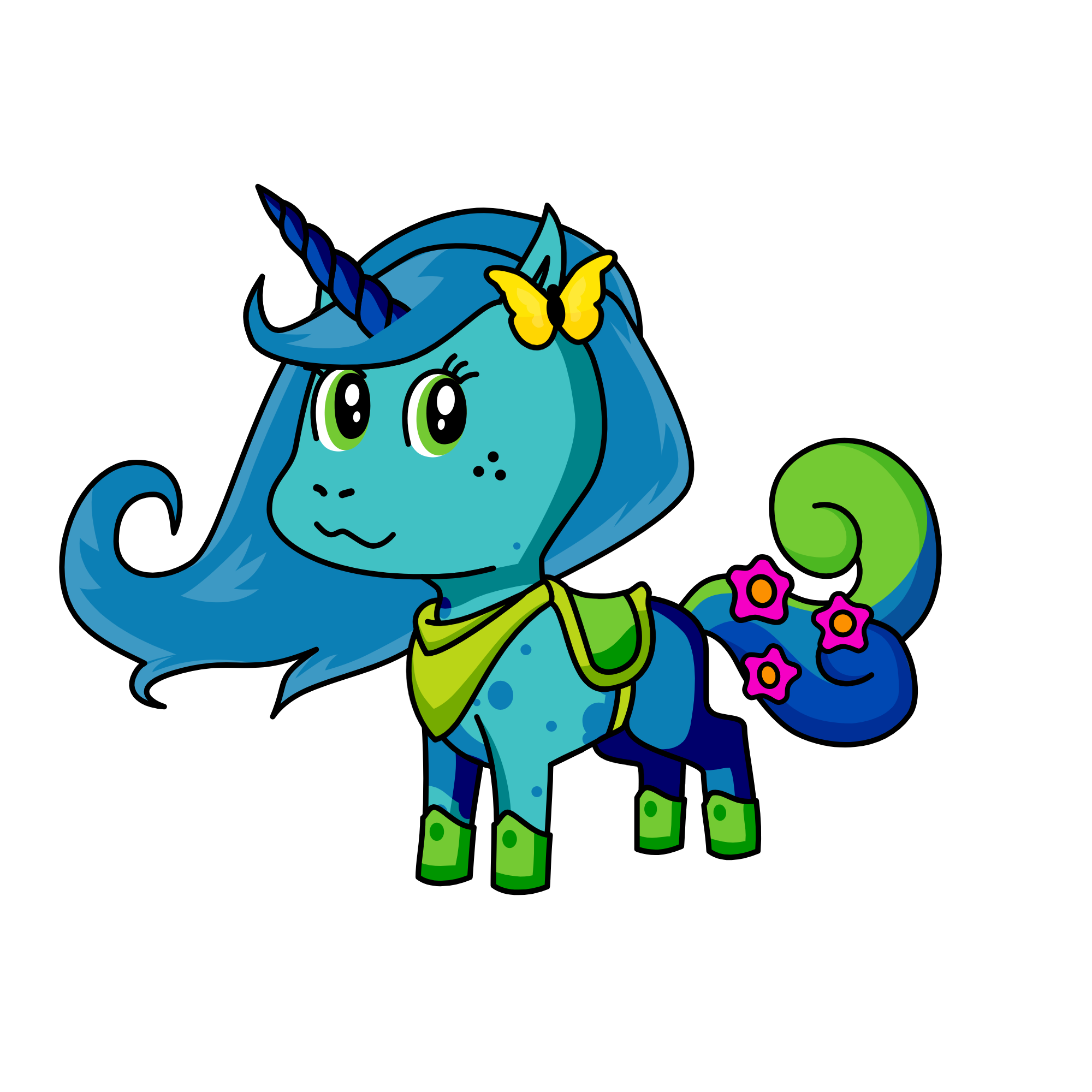 sandy, the unicorn