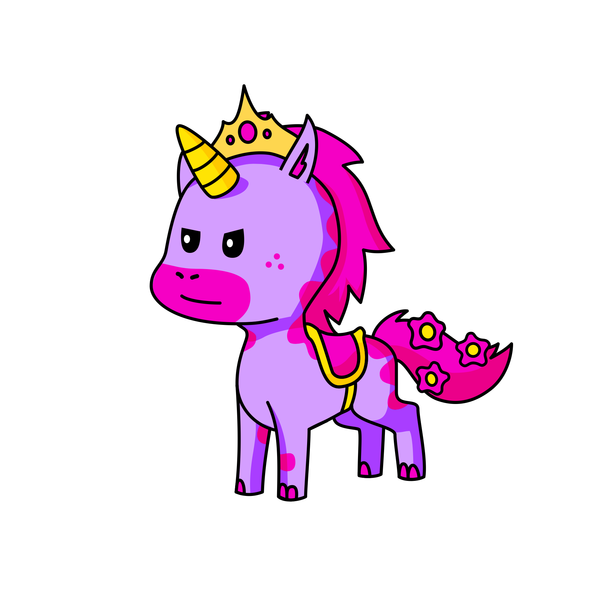 Orange , the unicorn