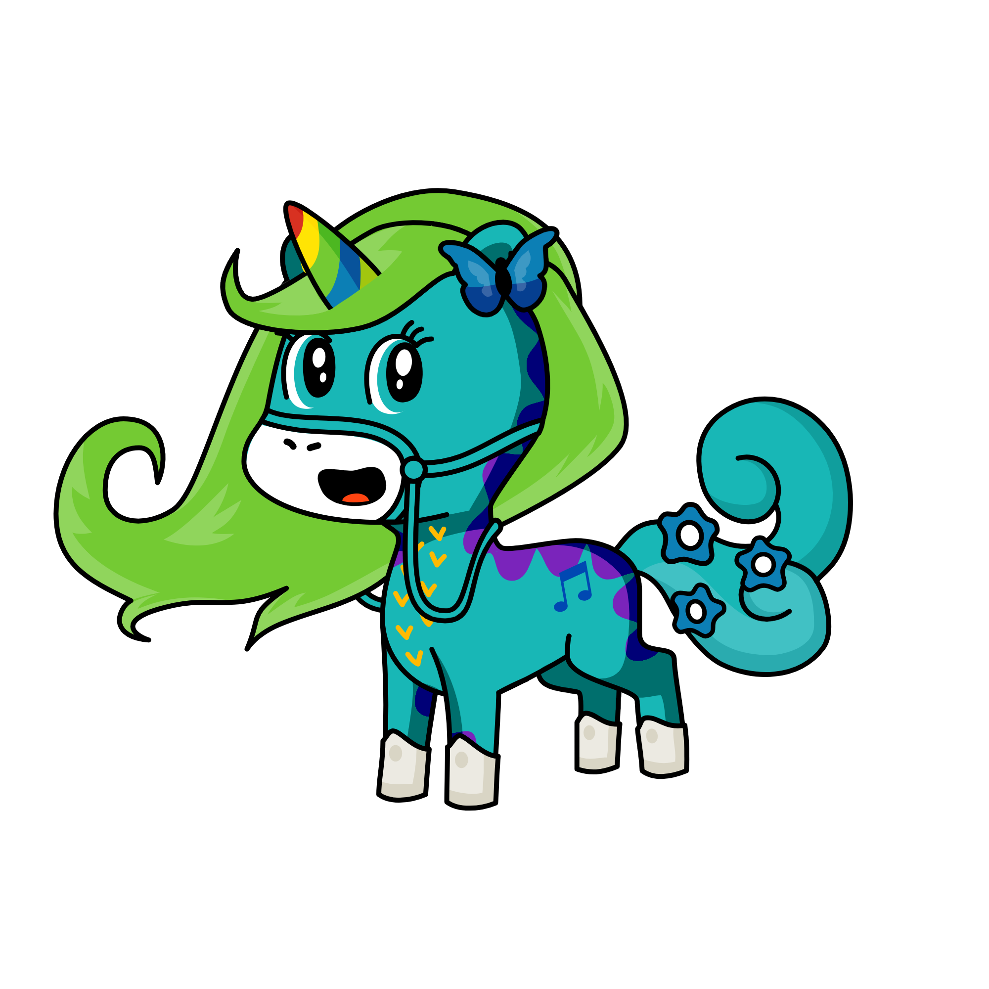 Dia, the unicorn