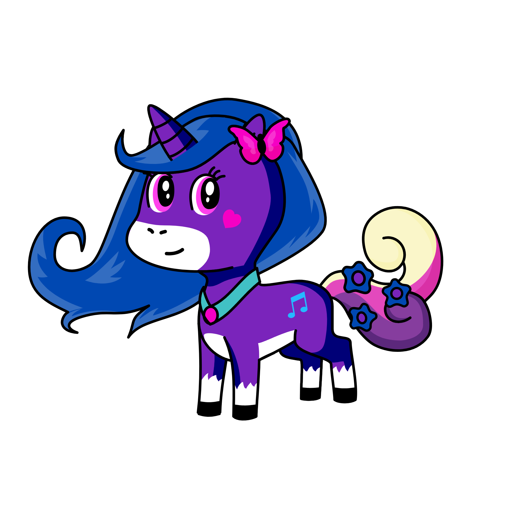 Melody, the unicorn