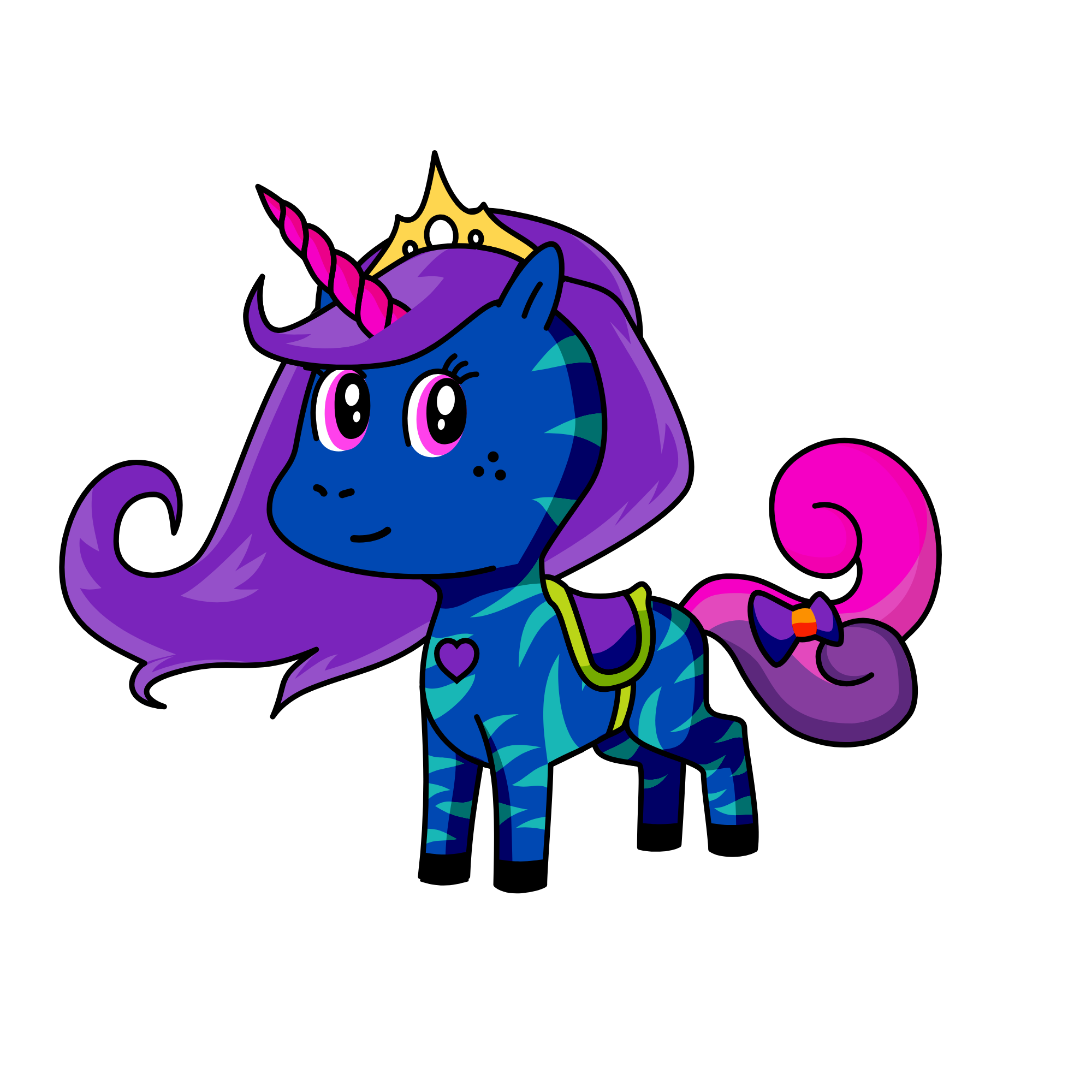 Moon of the Night, the unicorn