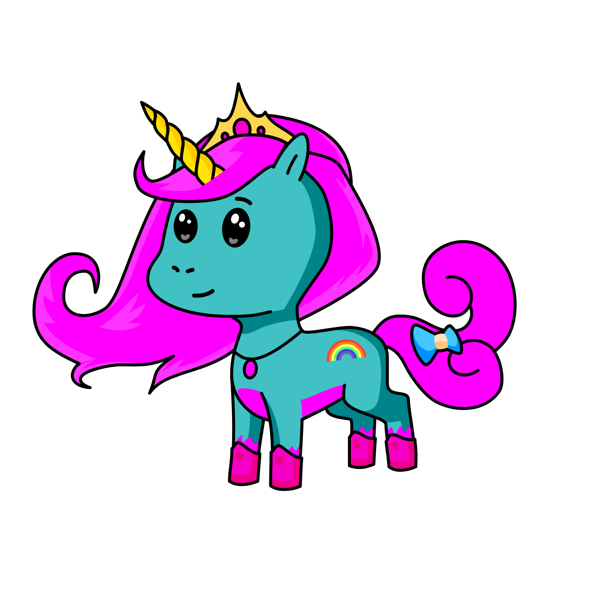pink, the unicorn