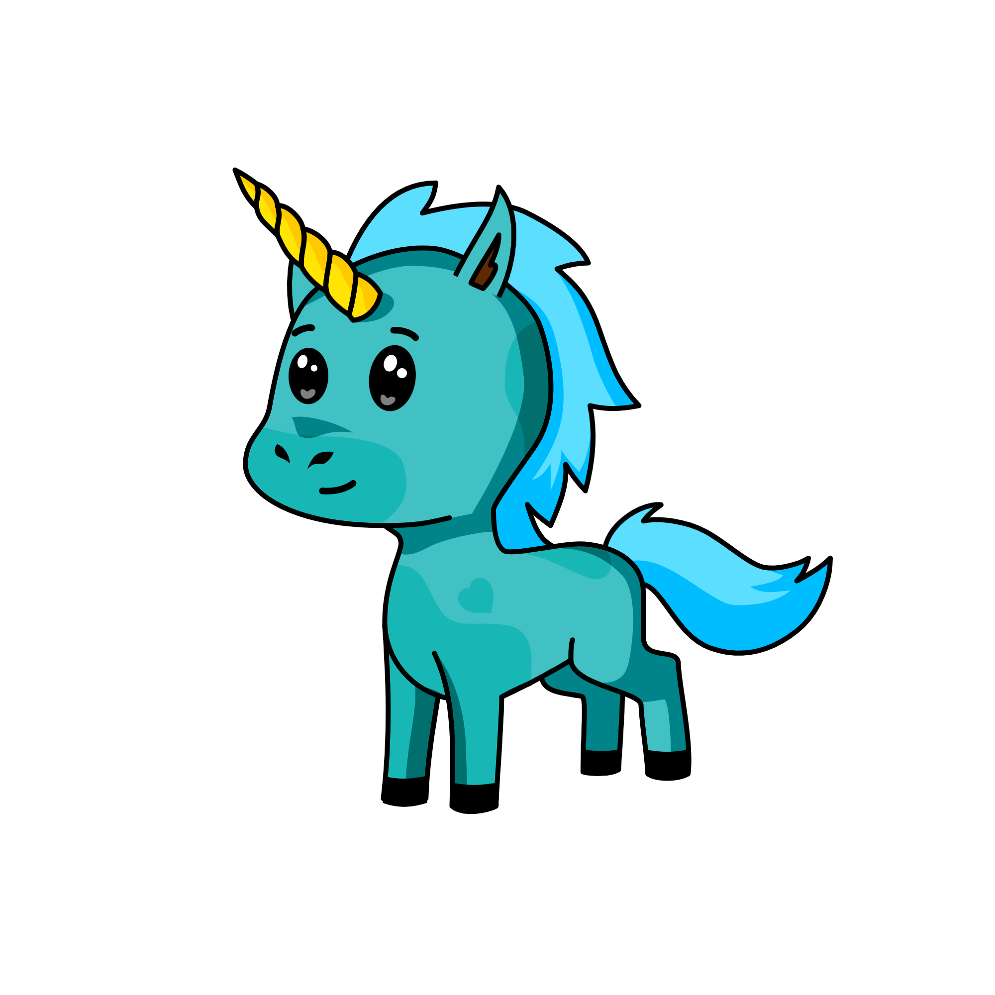 Aqua, the unicorn