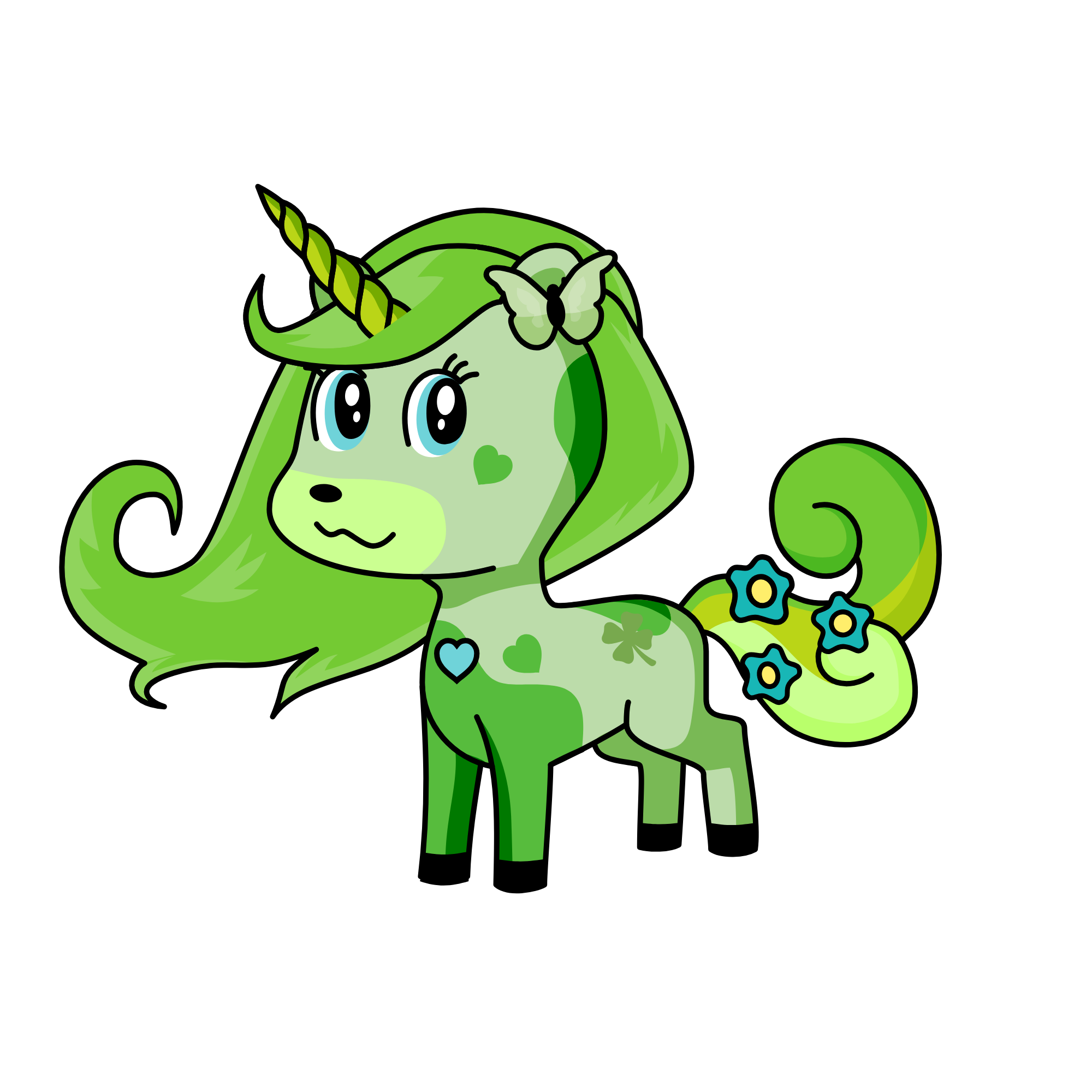 greeny, the unicorn