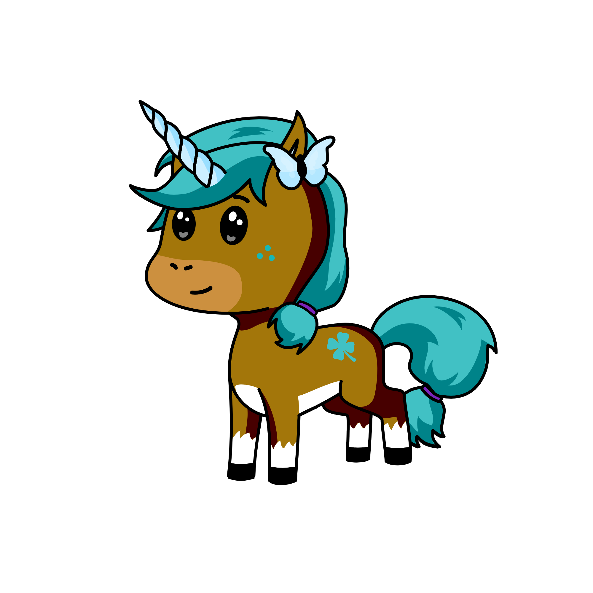 Bluelina, the unicorn