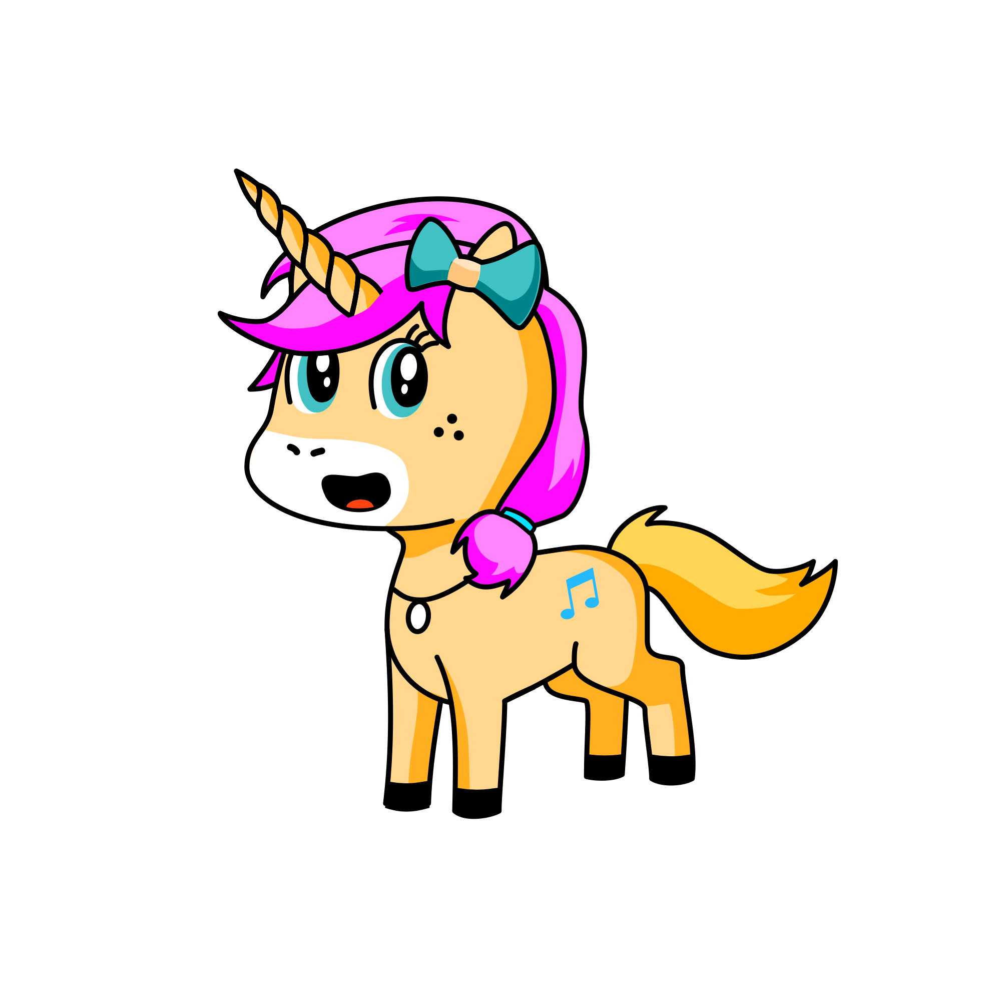 Melody, the unicorn