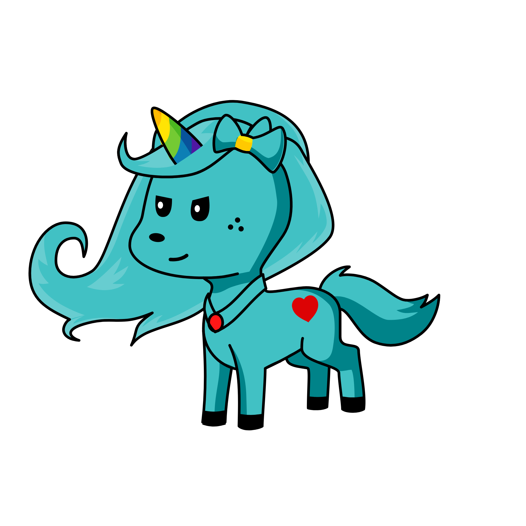 blueberry, the unicorn