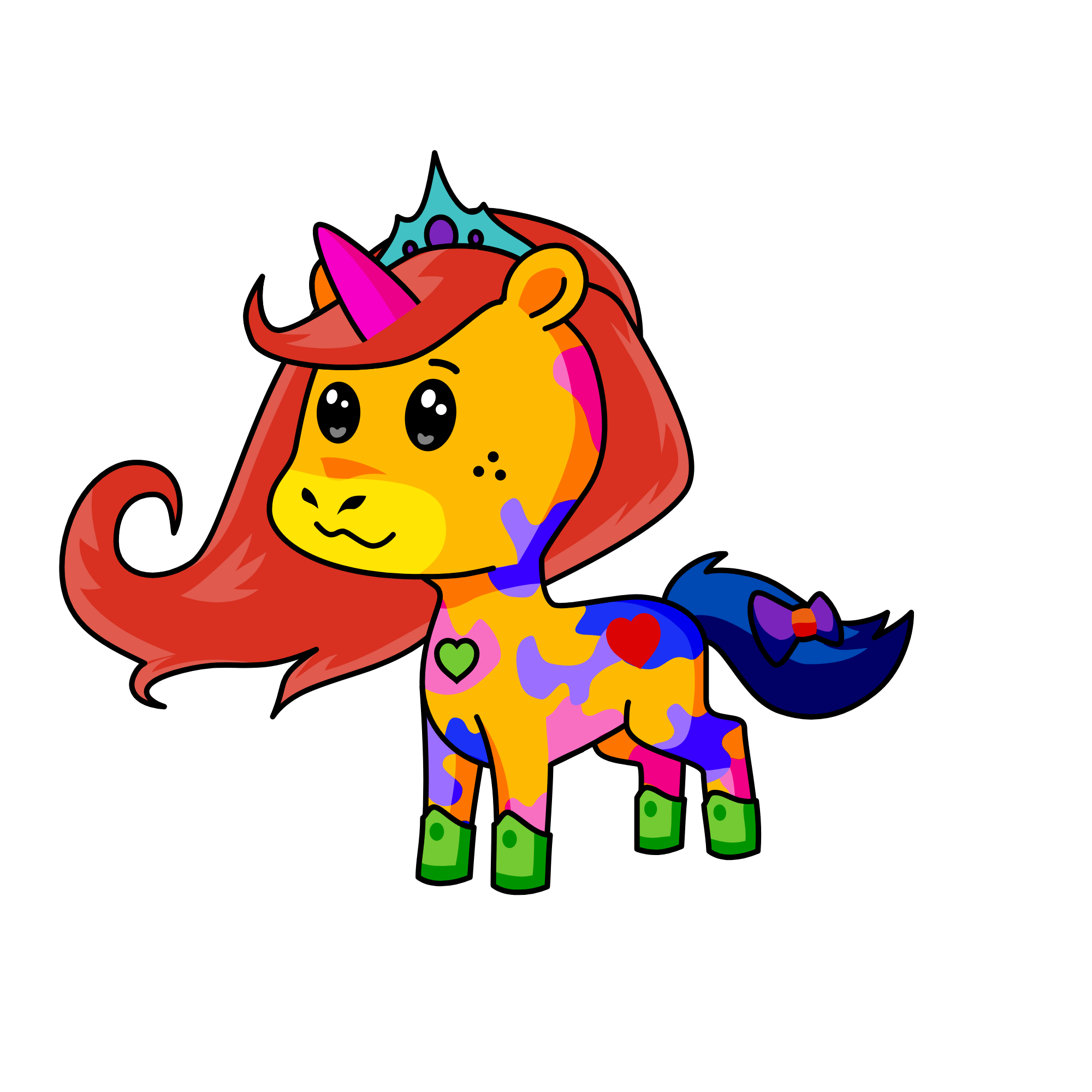 rainbow, the unicorn