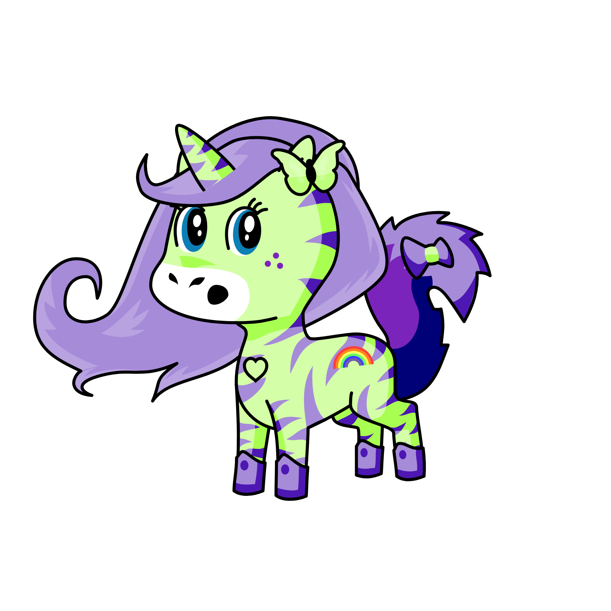 Fluttershy, the unicorn