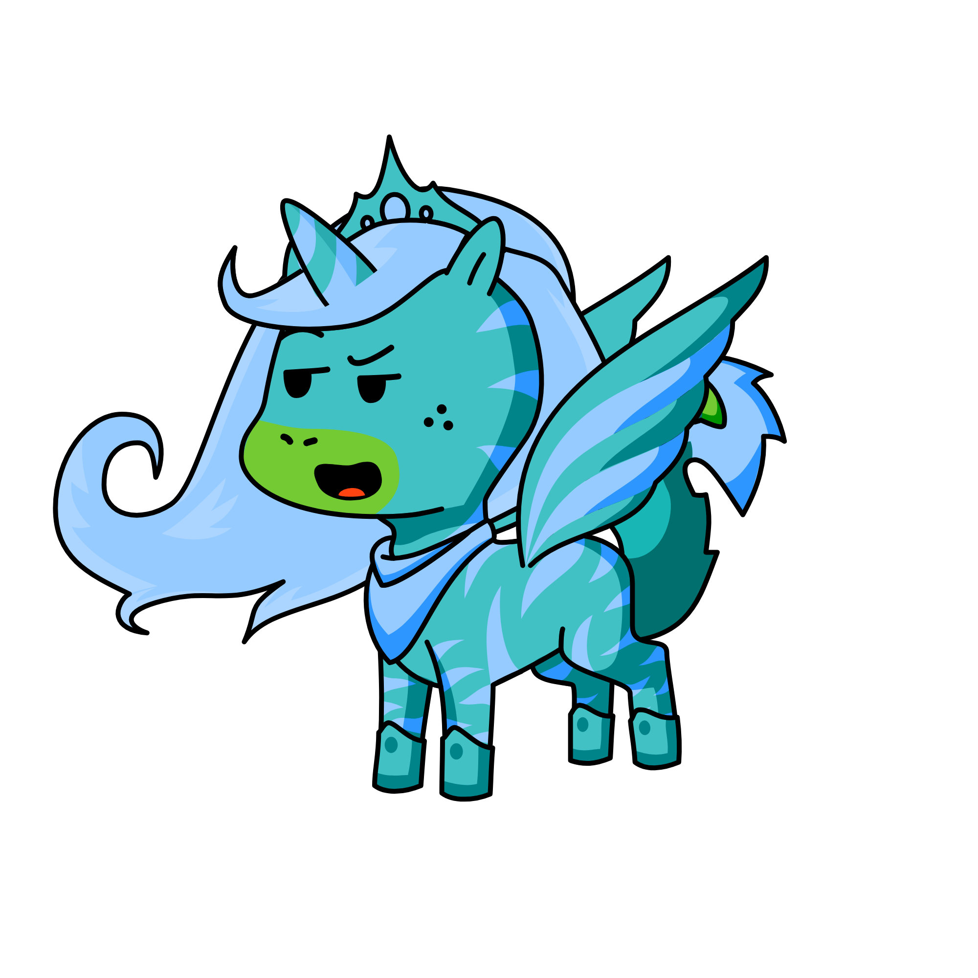 Icey kitty, the unicorn