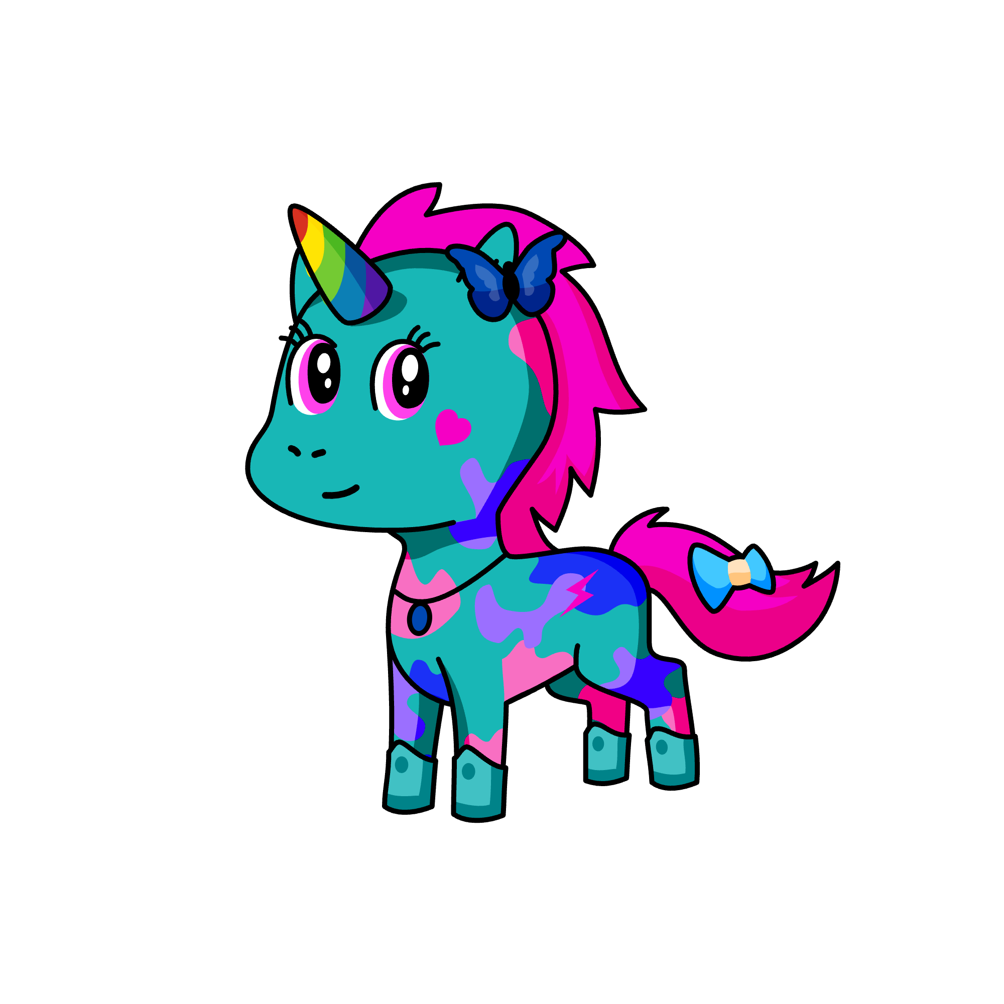 Cupcake lemon sherbet , the unicorn