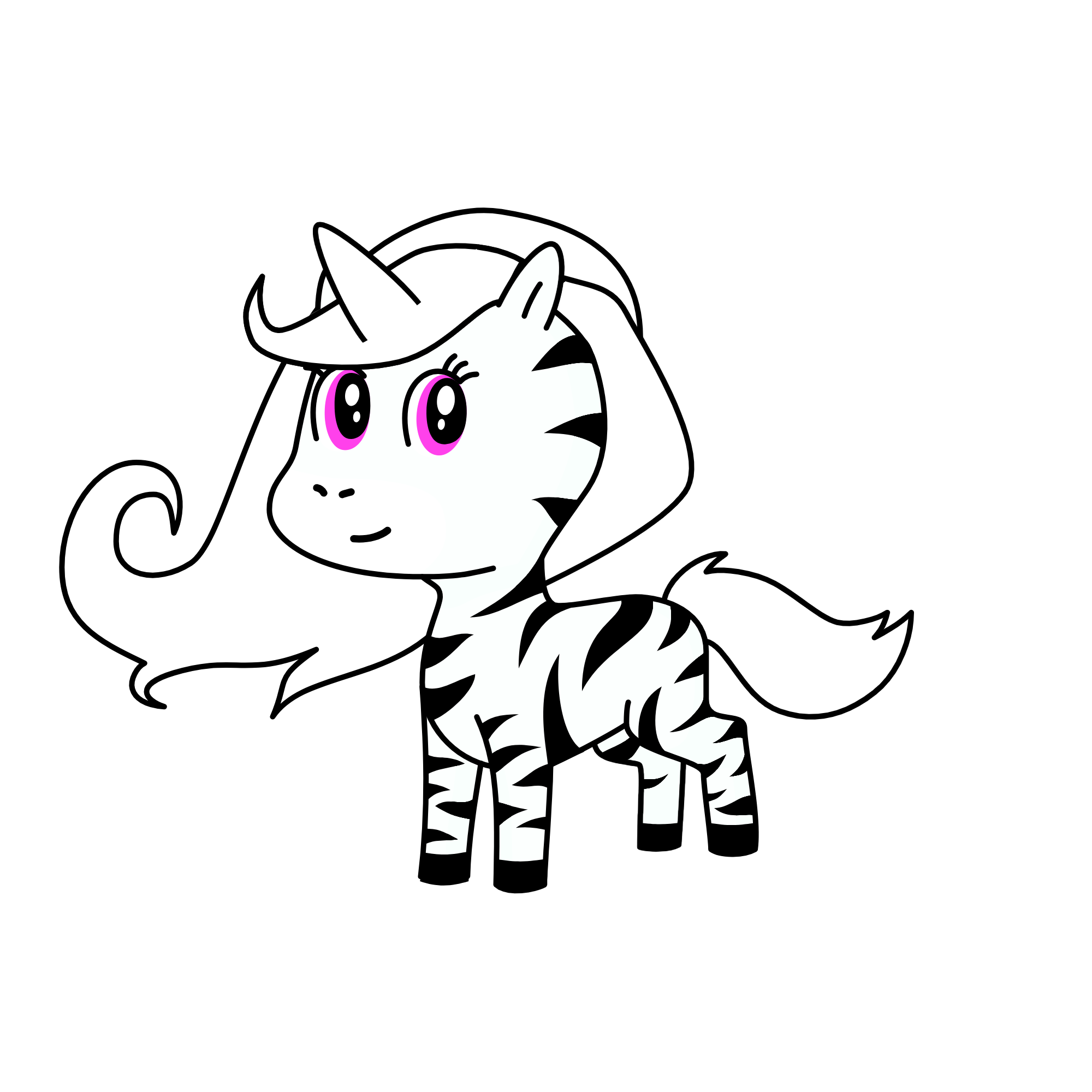 Monochrome, the unicorn