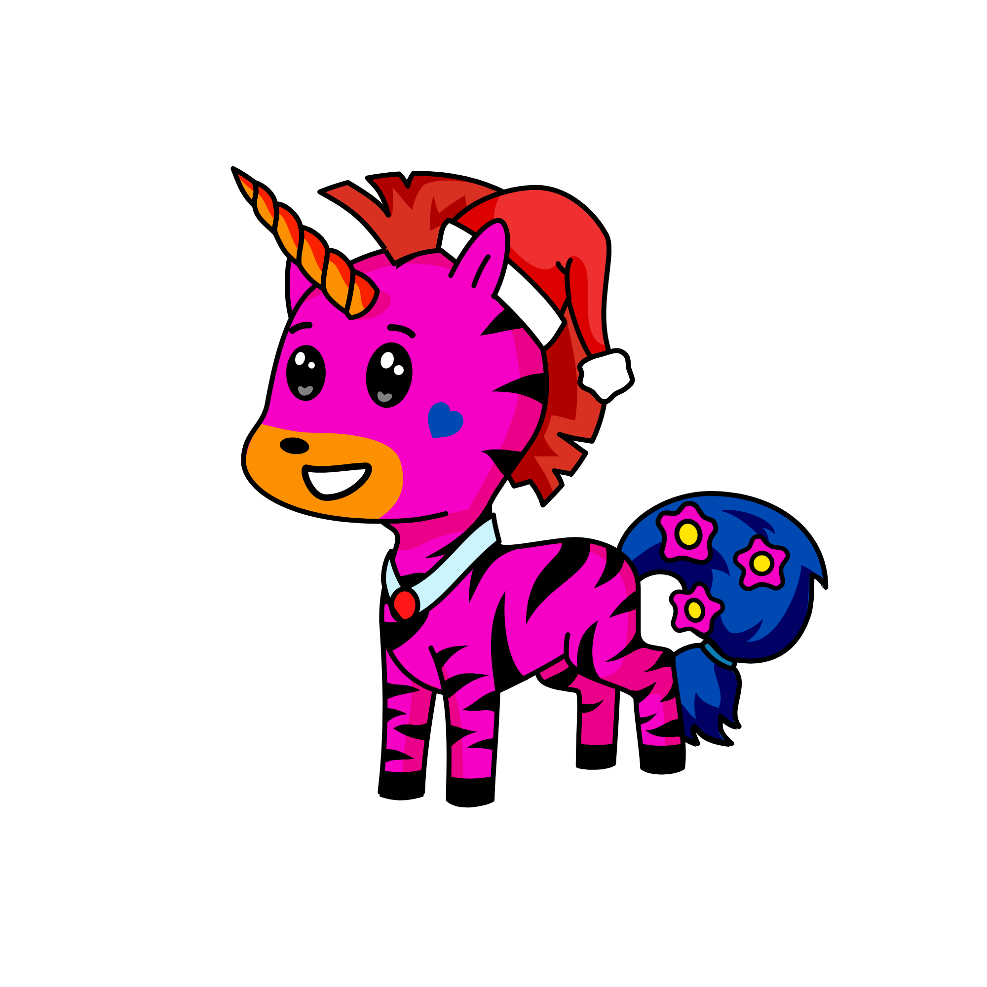 Fluffie, the unicorn