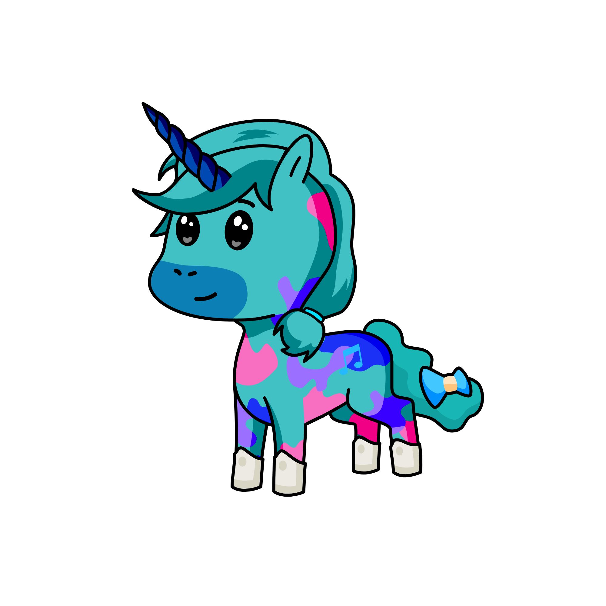Silver, the unicorn
