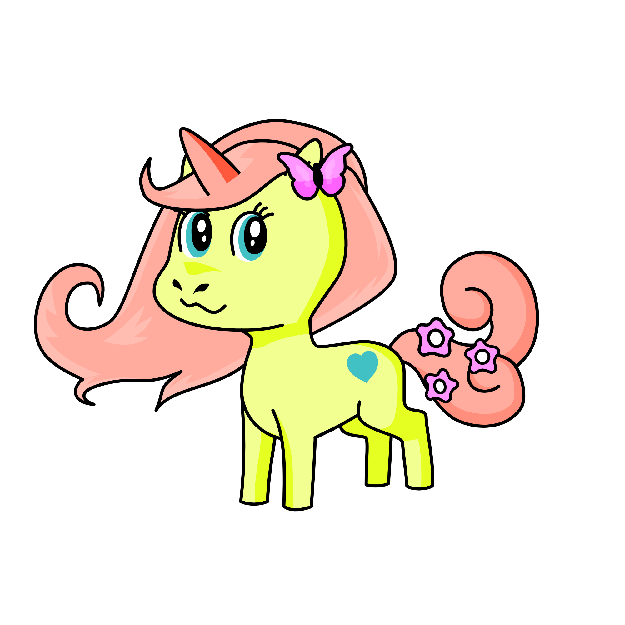 Flutterbye, the unicorn